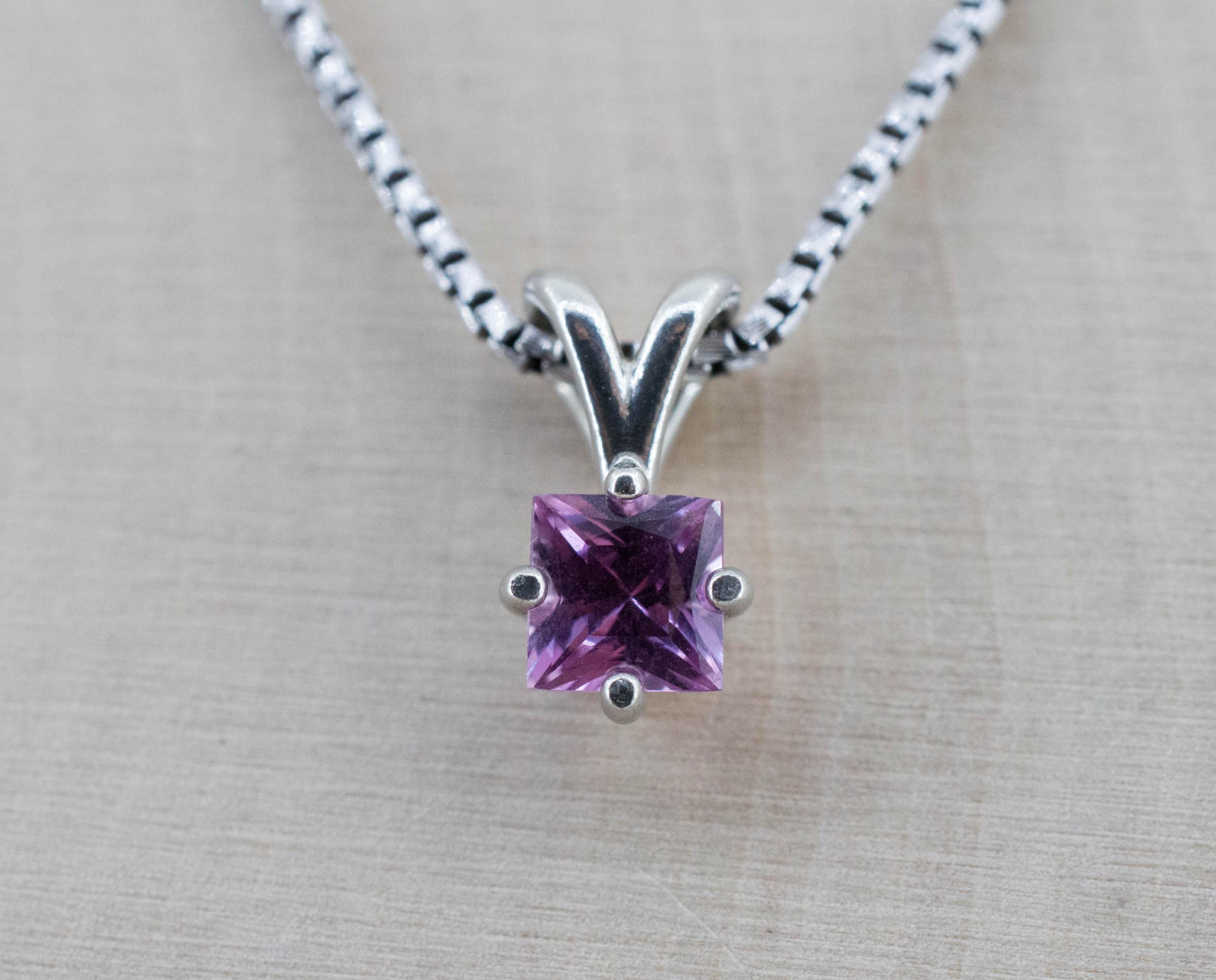 Pink Sapphire Pendant; Natural Untreated Sri Lanka Sapphire; 0.775cts