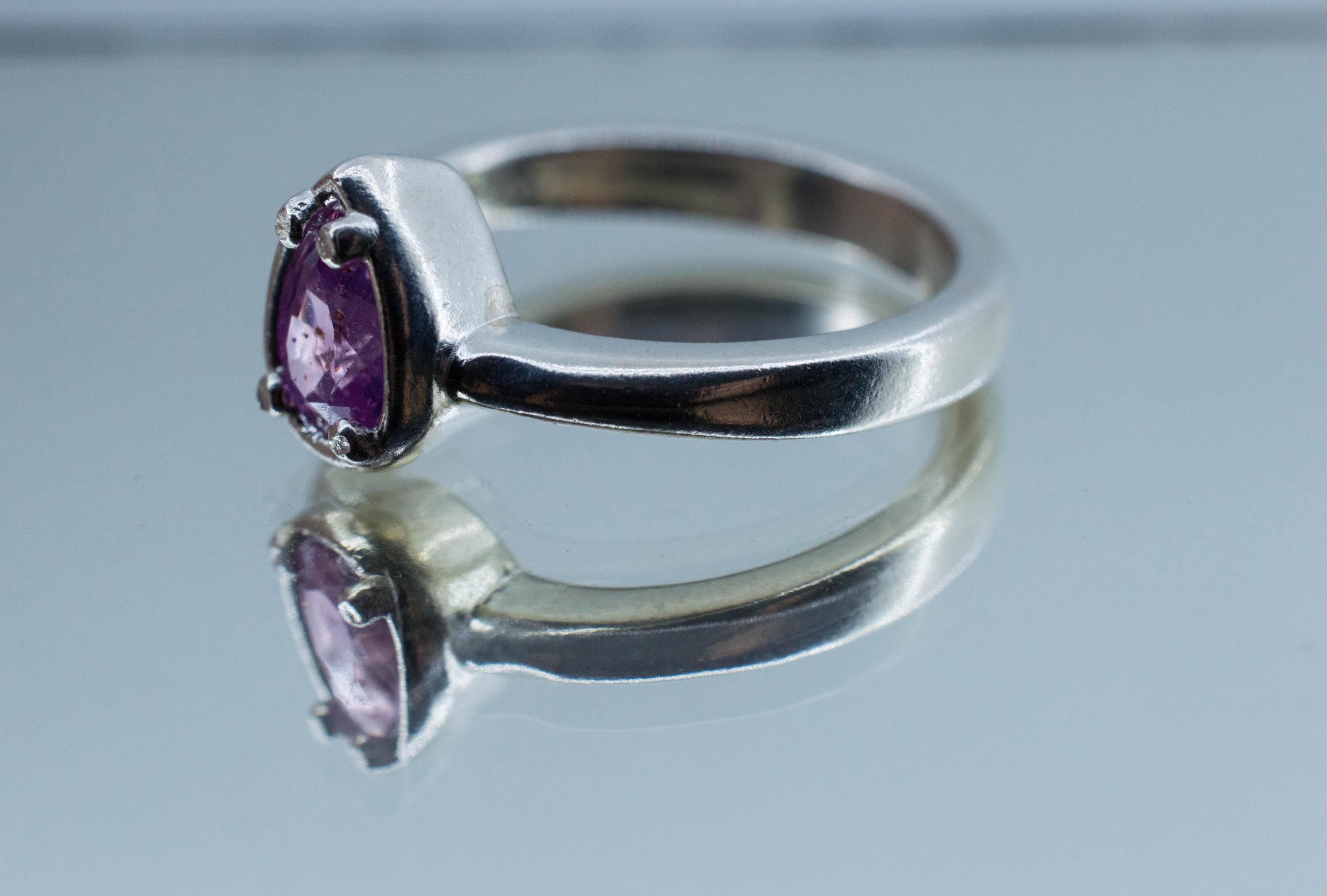 Pink Sapphire Ring, Natural Untreated Sri Lanka Sapphire; 0.820cts