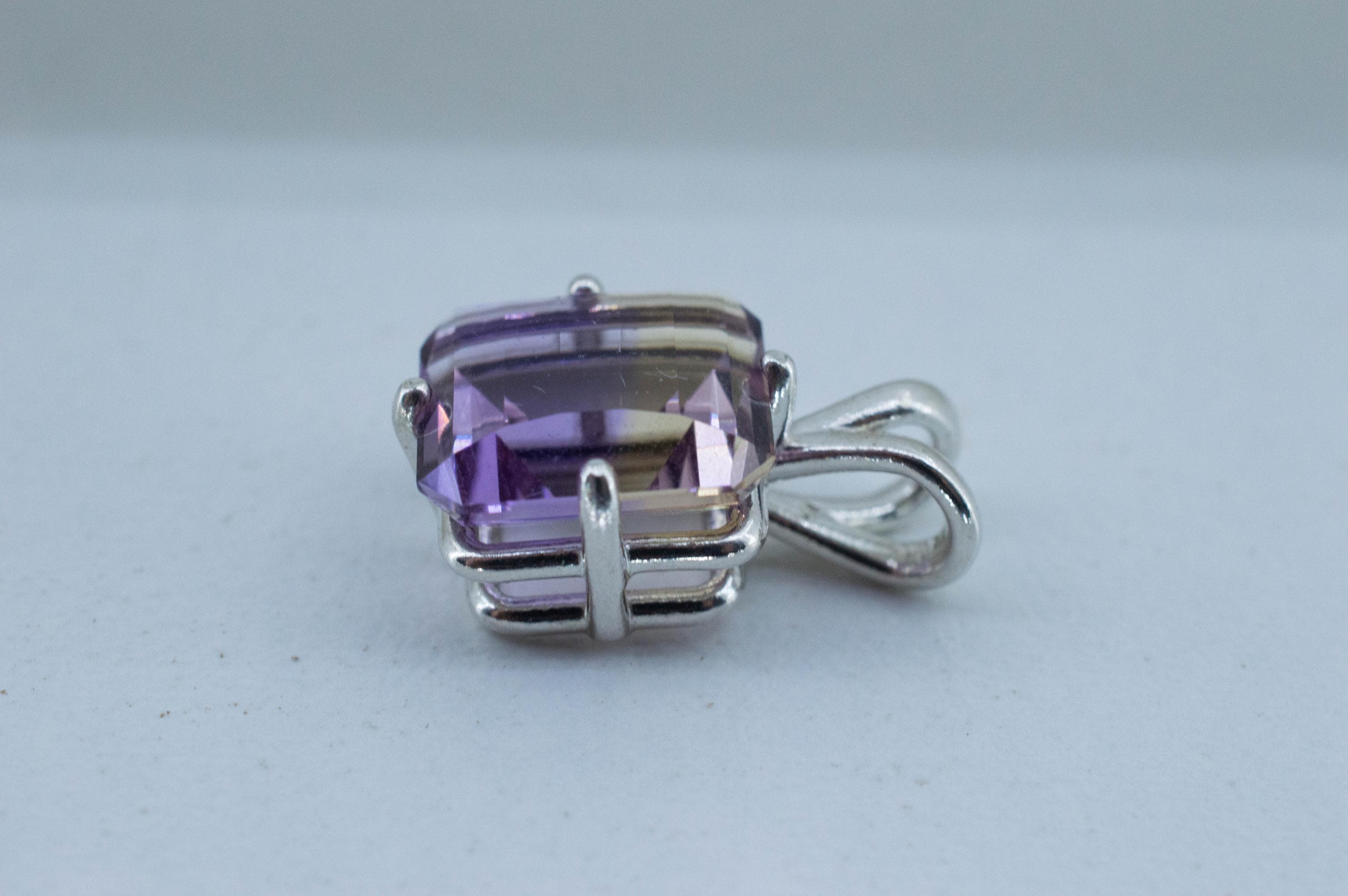 Ametrine Pendant; Natural Untreated Bolivia Ametrine; 4.310cts