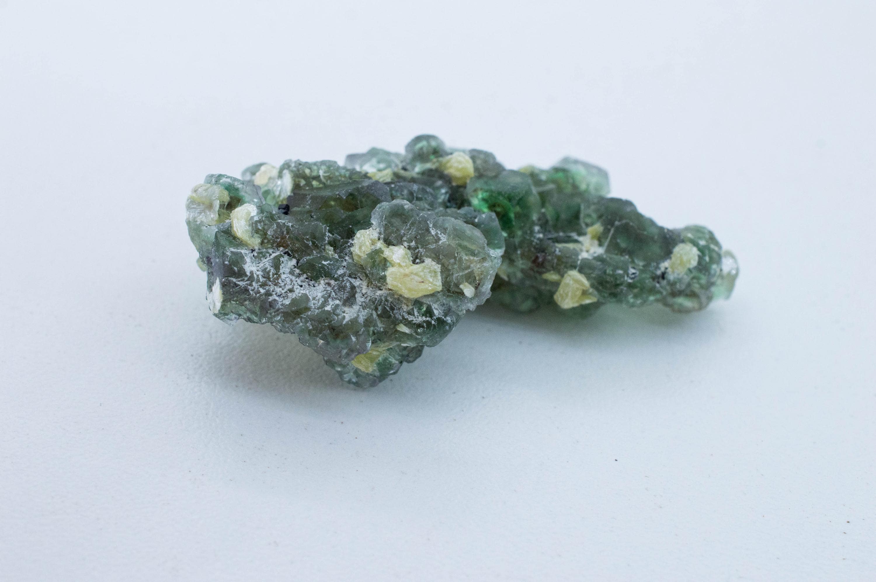 Fluorite with Muscovite Specimen; Natural Untreated Erongo Namibia Fluorite; 23.904 grams