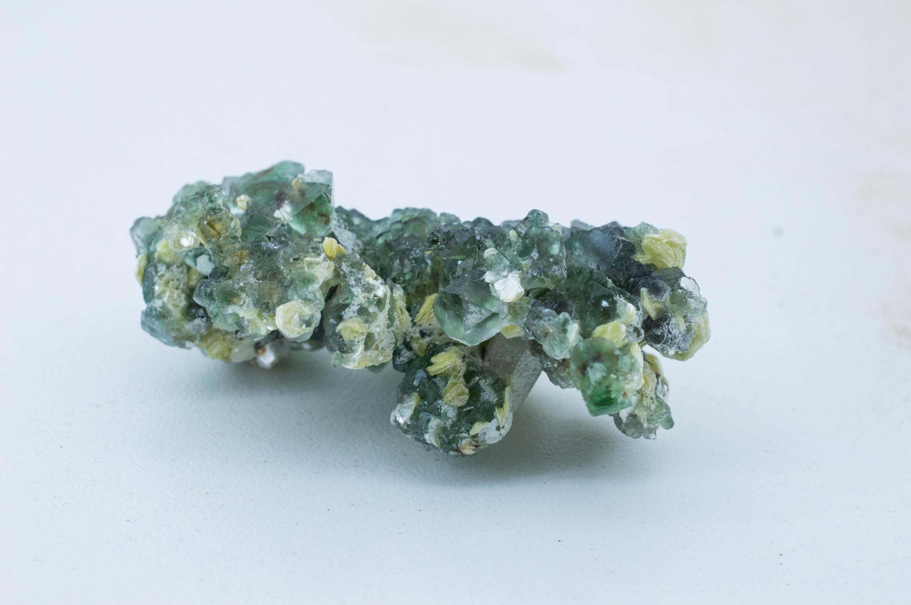 Fluorite with Muscovite Specimen; Natural Untreated Erongo Namibia Fluorite; 47.000 grams