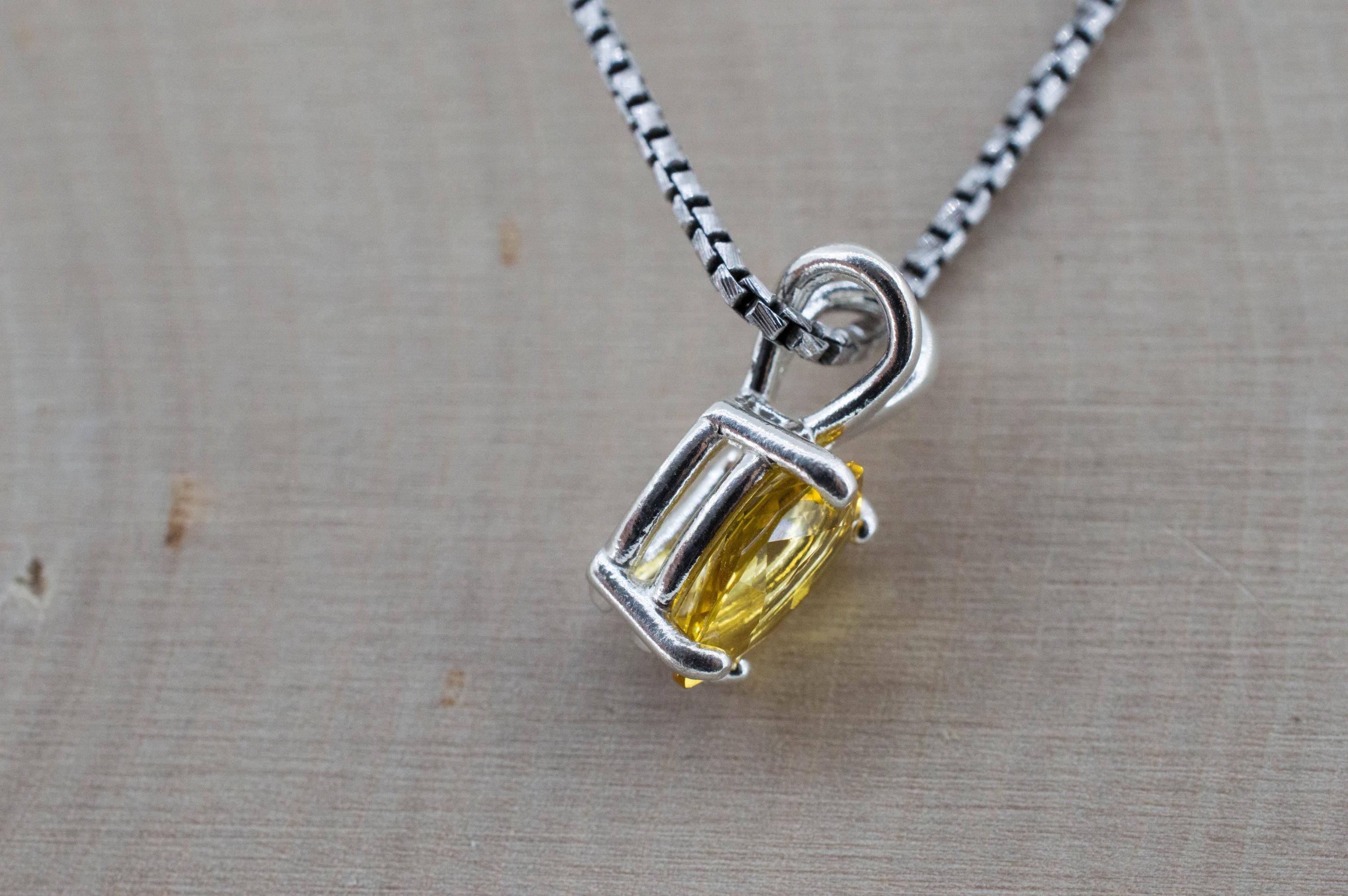Heliodor Pendant, Natural Untreated Brazil Golden Beryl; 1.015cts
