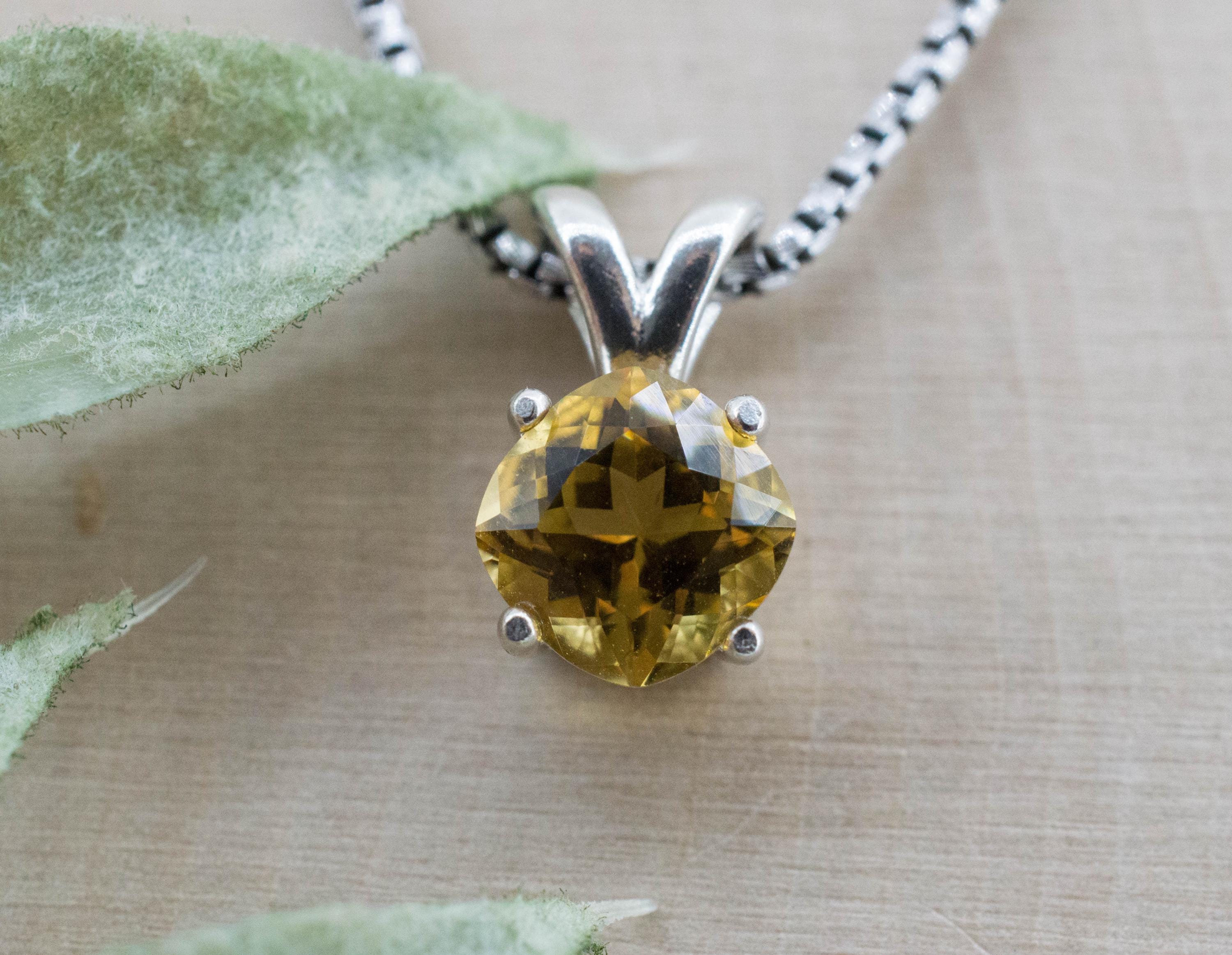 Heliodor Pendant, Natural Untreated Brazil Golden Beryl; 1.285cts