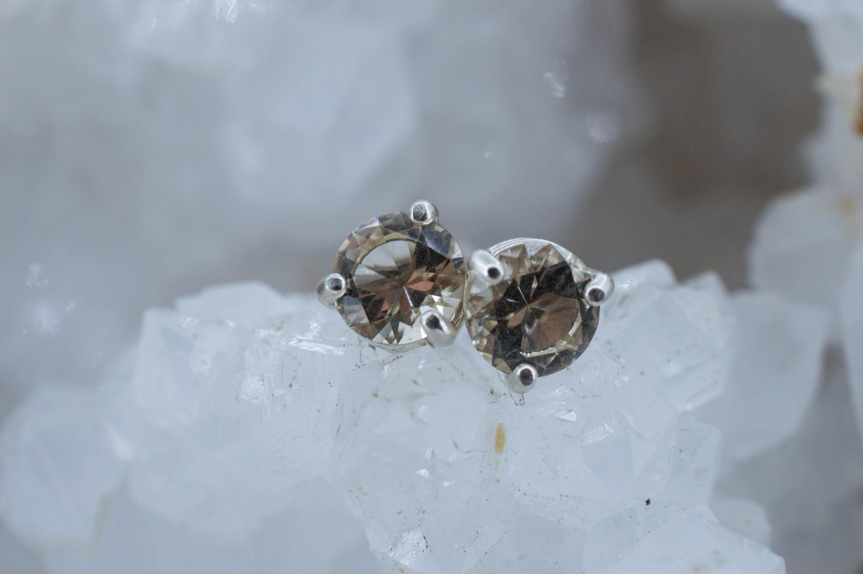 Heliodor Earrings, Natural Untreated Brazil Golden Beryl; 1.310cts
