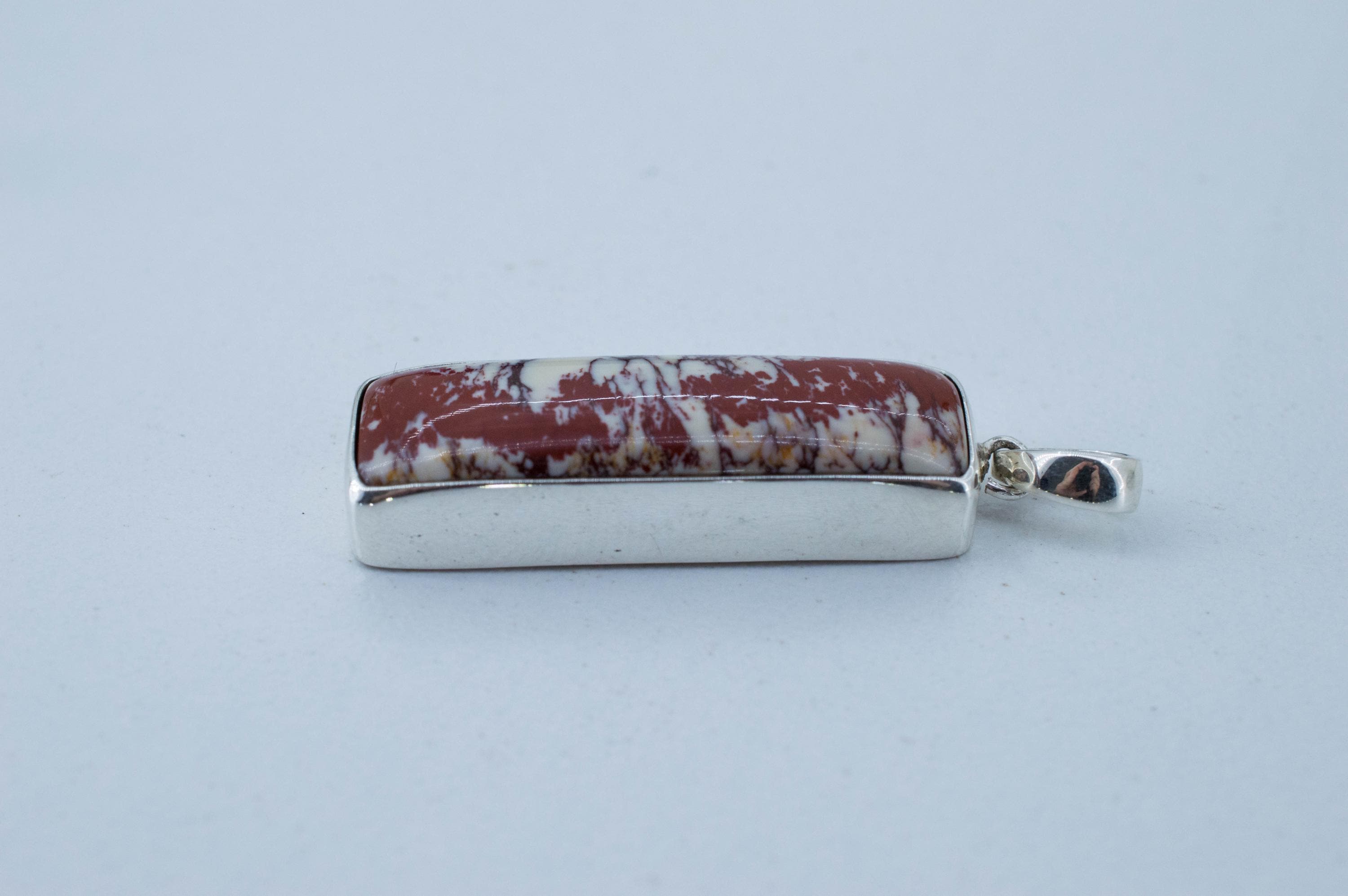 Alunite Pendant; Natural Untreated Arizona Alunite; 30x10mm