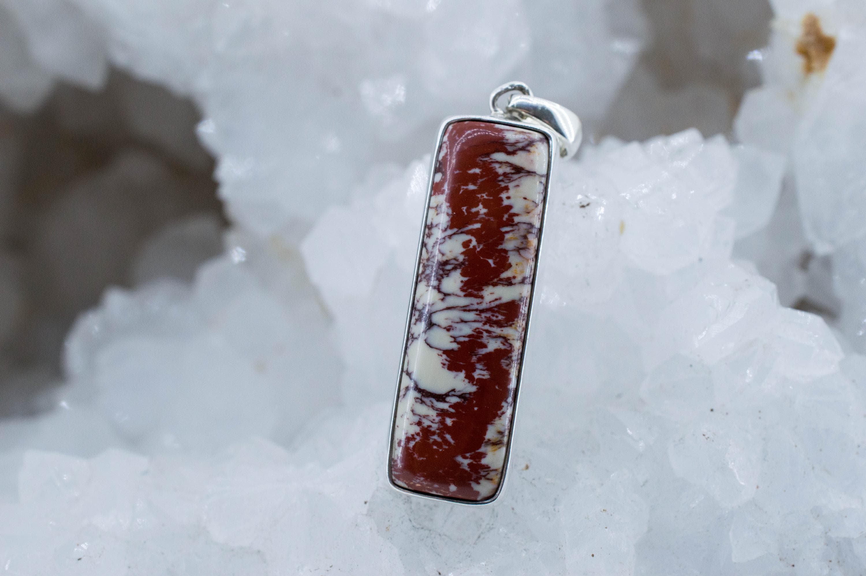 Alunite Pendant; Natural Untreated Arizona Alunite; 30x10mm