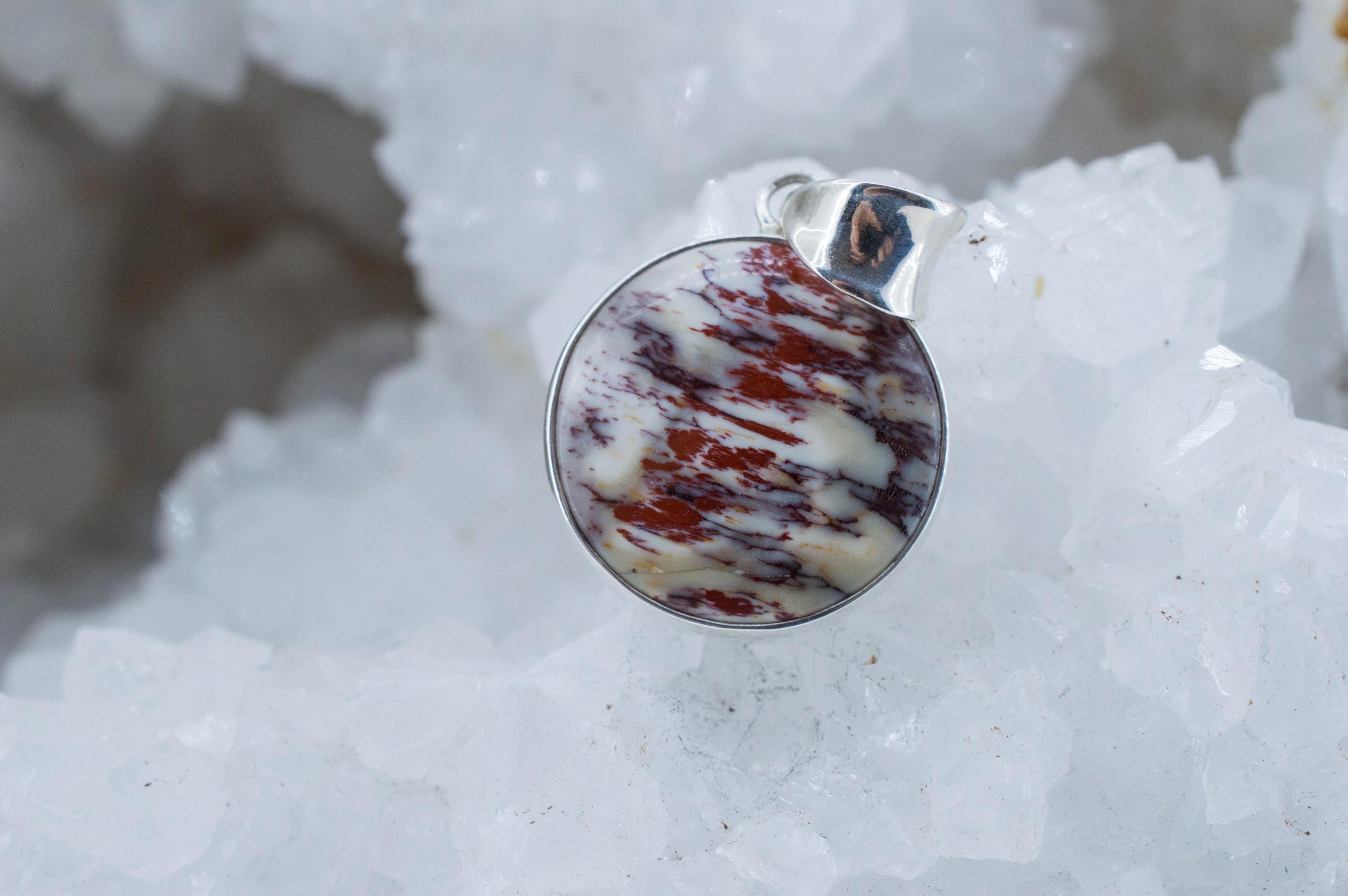 Alunite Pendant; Natural Untreated Arizona Alunite; 20mm
