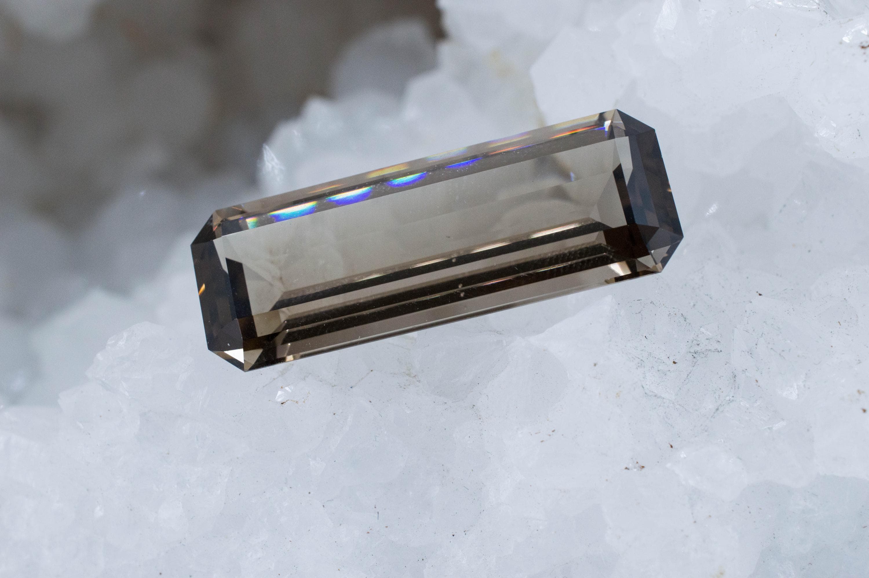 Smoky Quartz Gemstone; Natural Untreated Sri Lanka Quartz; 33.490cts