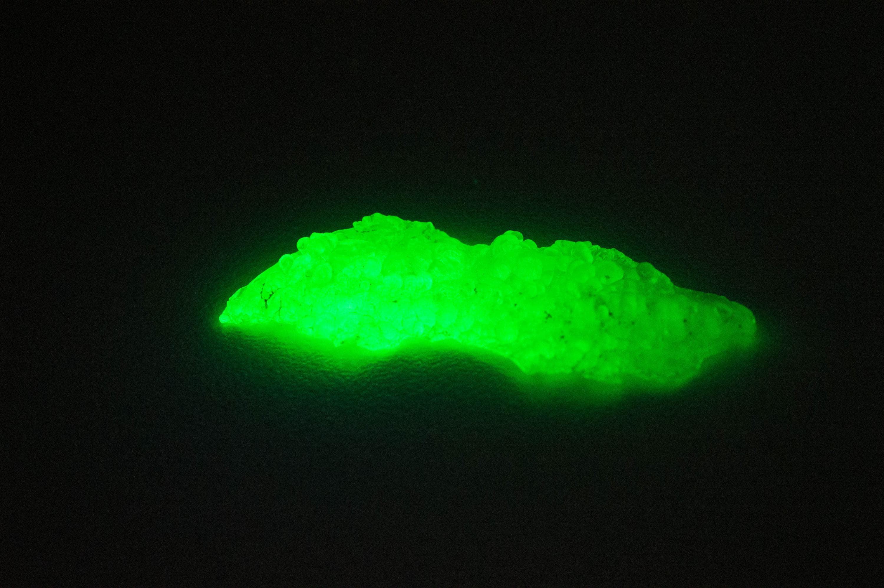 Hyalite Opal Specimen; Natural Untreated Erongo Namibia Fluorescent Opal; 9.580cts