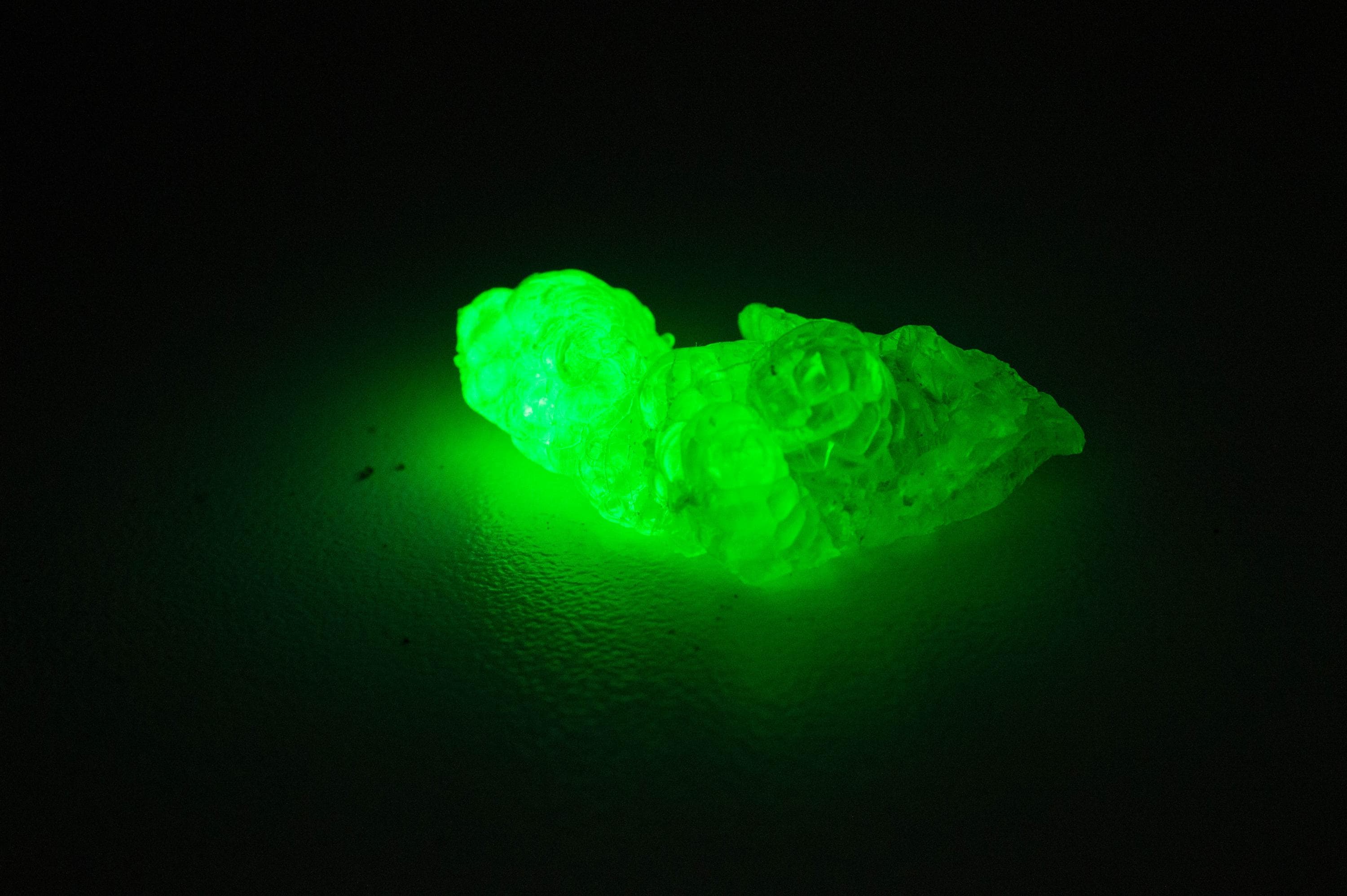 Hyalite Opal Specimen; Natural Untreated Erongo Namibia Fluorescent Opal; 18.960cts