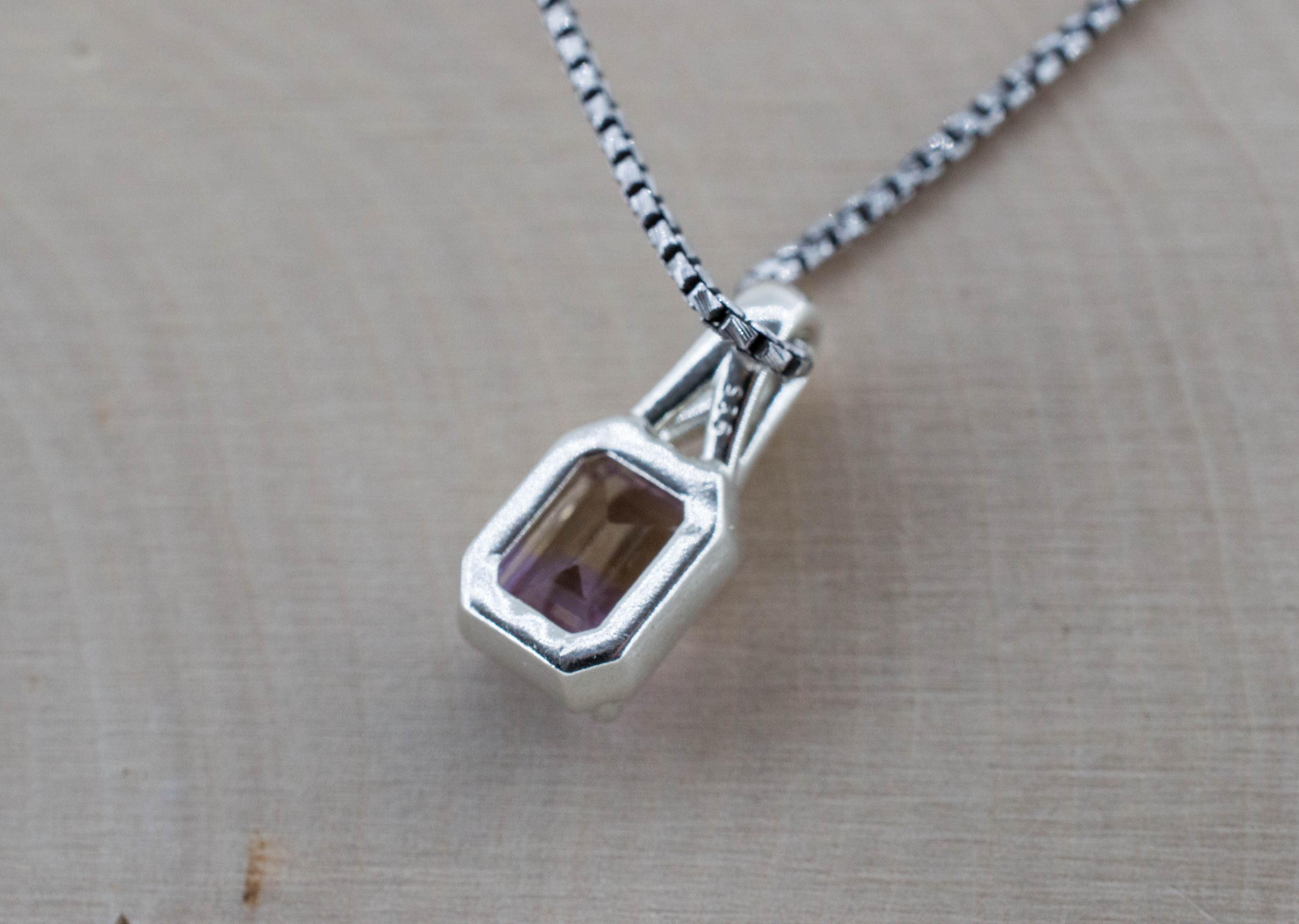Ametrine Pendant; Natural Untreated Bolivia Ametrine; 1.625cts