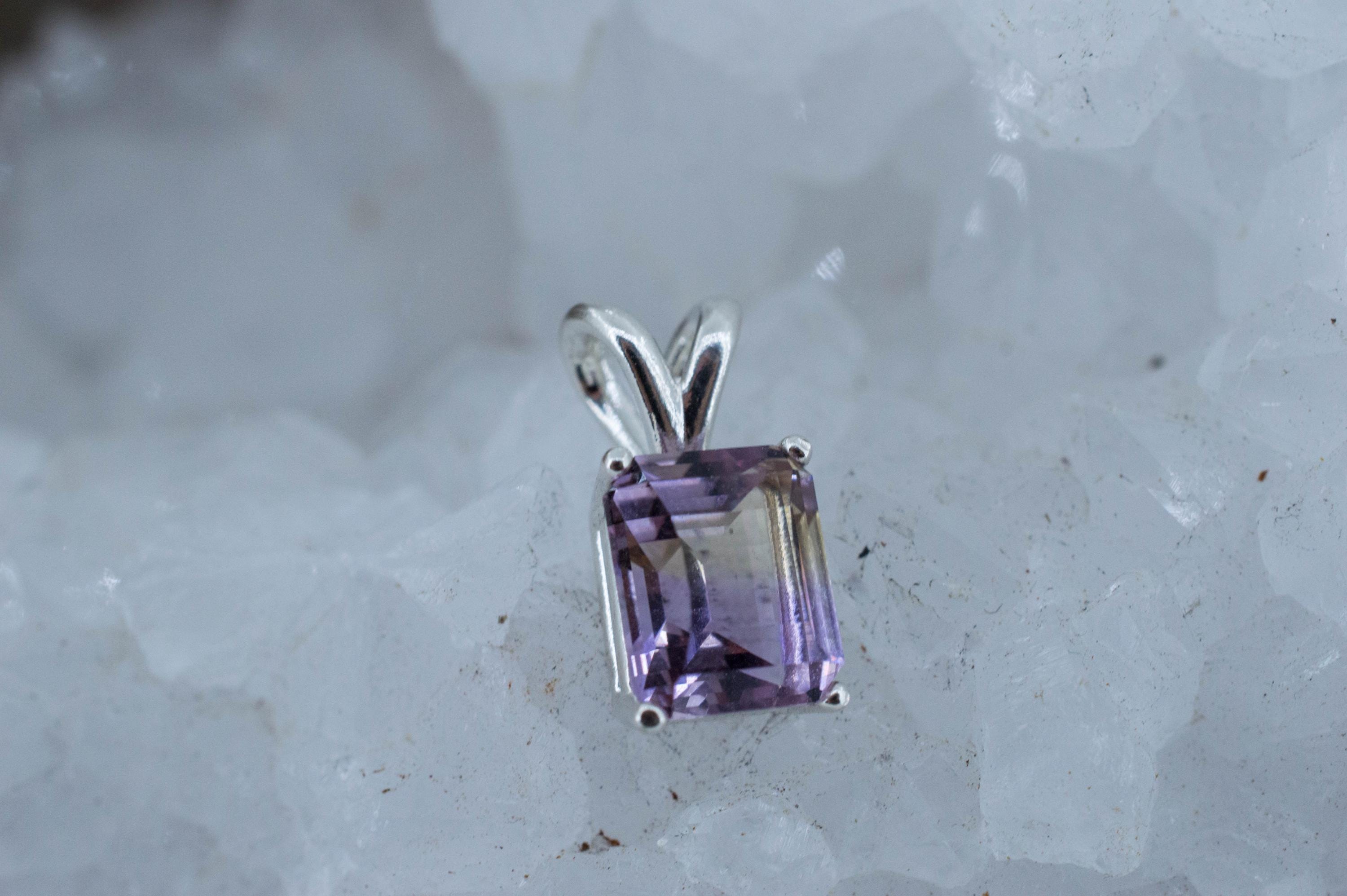 Ametrine Pendant; Natural Untreated Bolivia Ametrine; 2.150cts