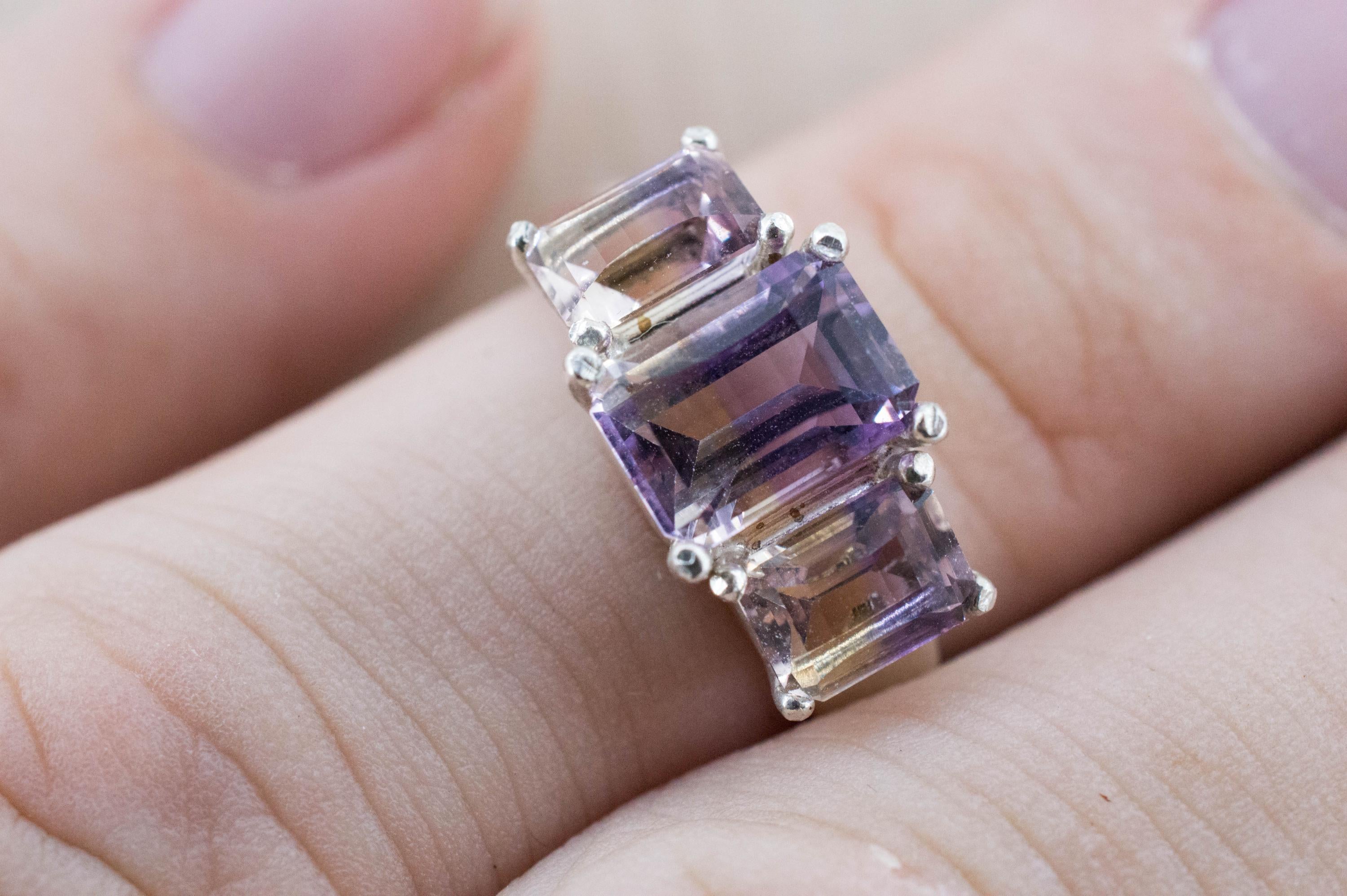 Ametrine Ring, Natural Untreated Bolivia Ametrine; 2.915cts