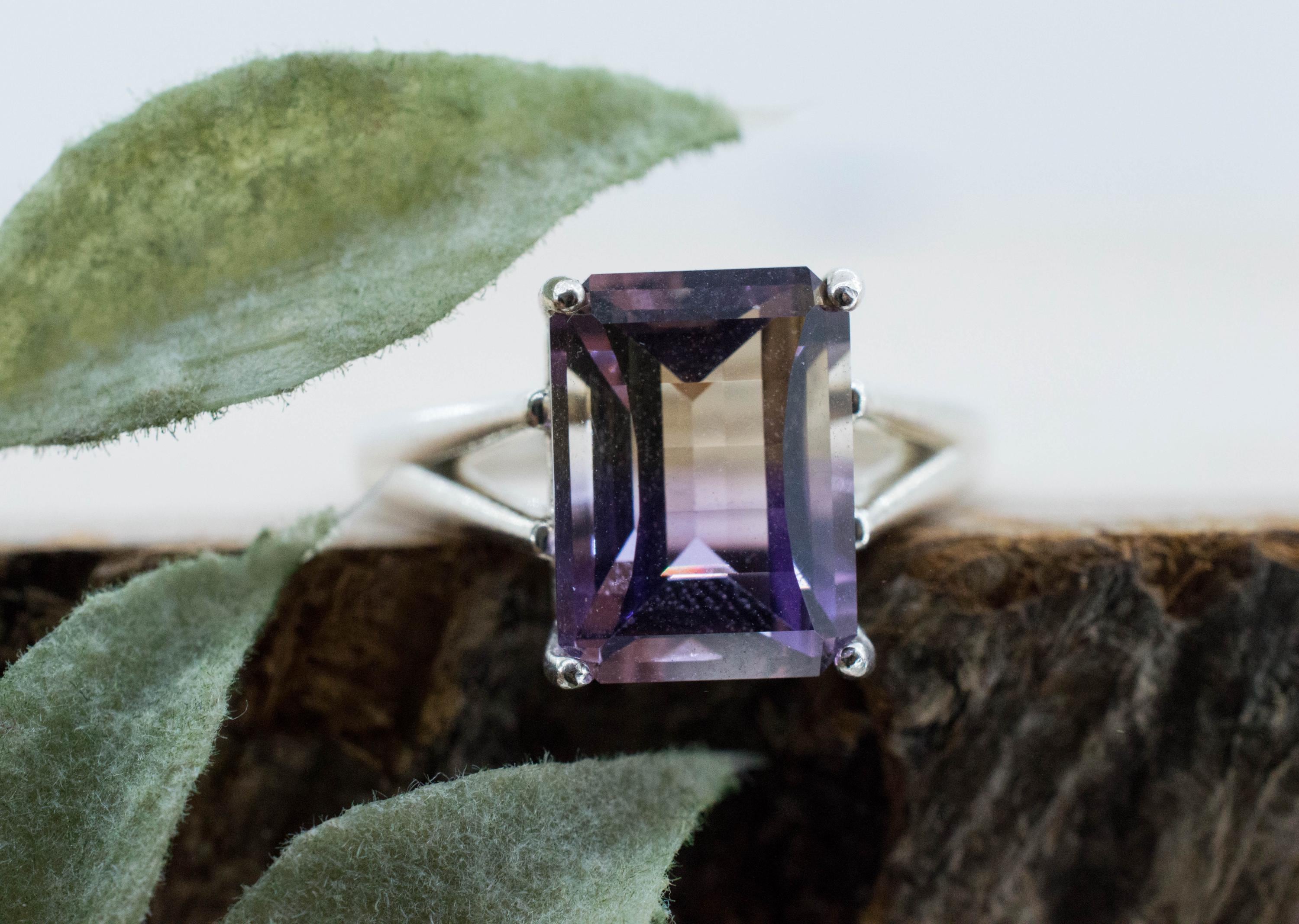 Ametrine Ring, Natural Untreated Bolivia Ametrine; 4.425cts
