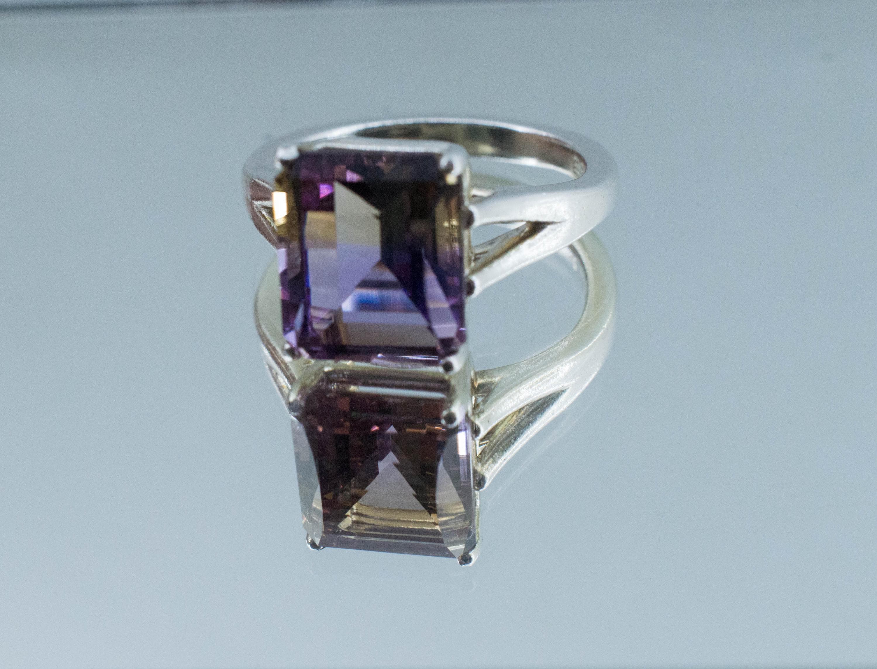 Ametrine Ring, Natural Untreated Bolivia Ametrine; 5.120cts