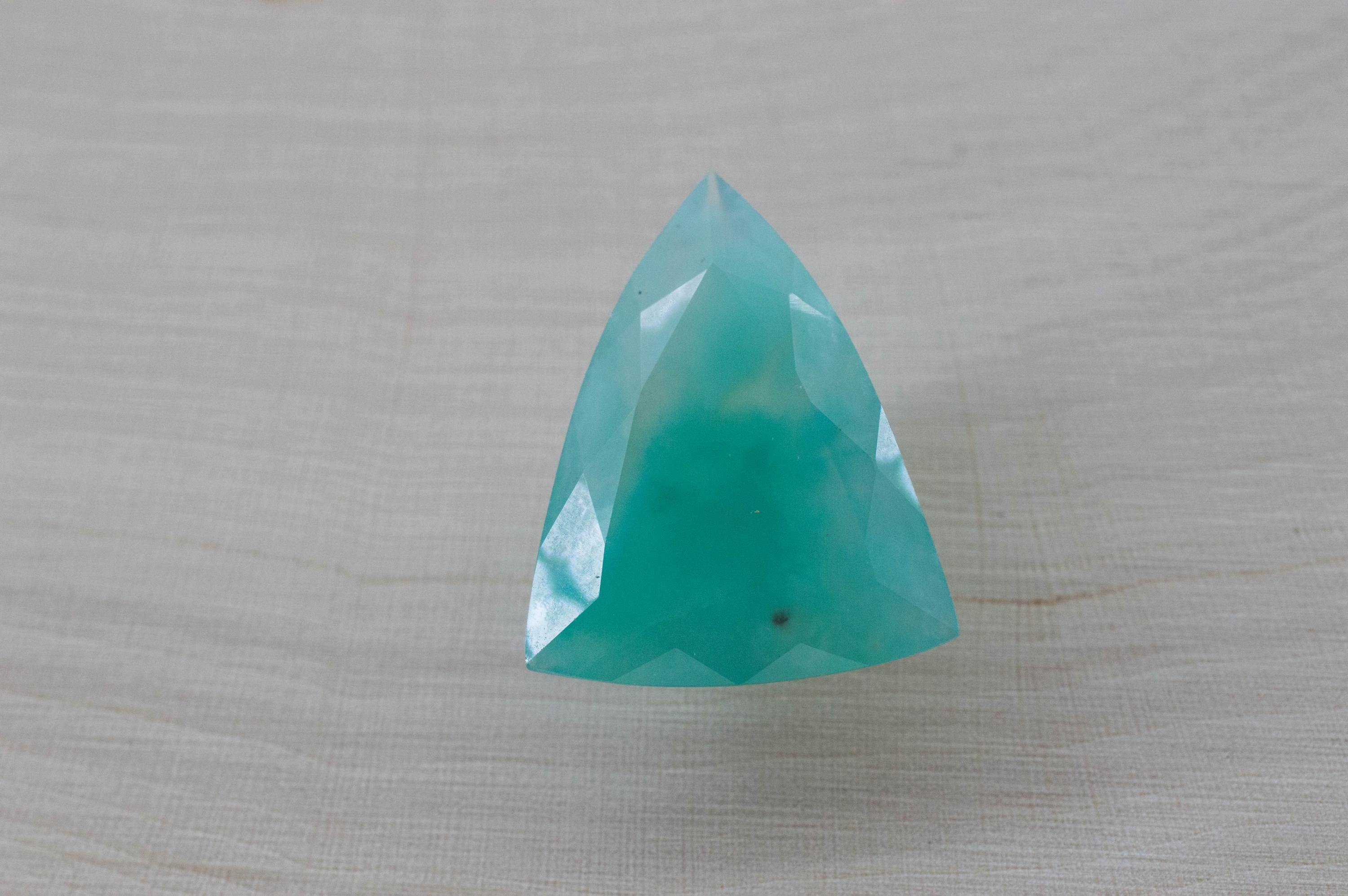 Aquaprase Gemstone; Natural Untreated African Aquaprase™; 14.290cts