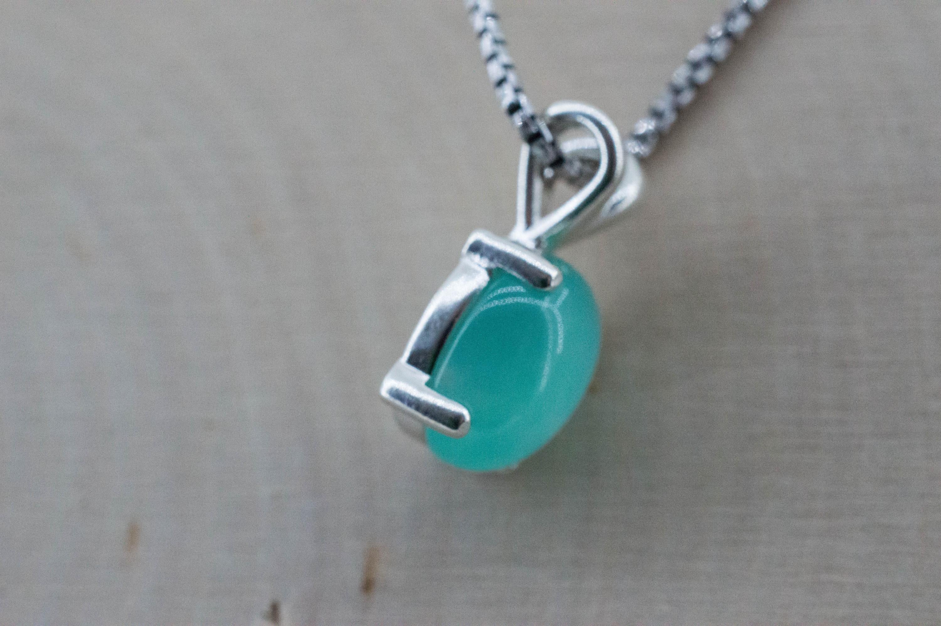 Aquaprase Pendant; Genuine Untreated African Aquaprase™; 3.695cts