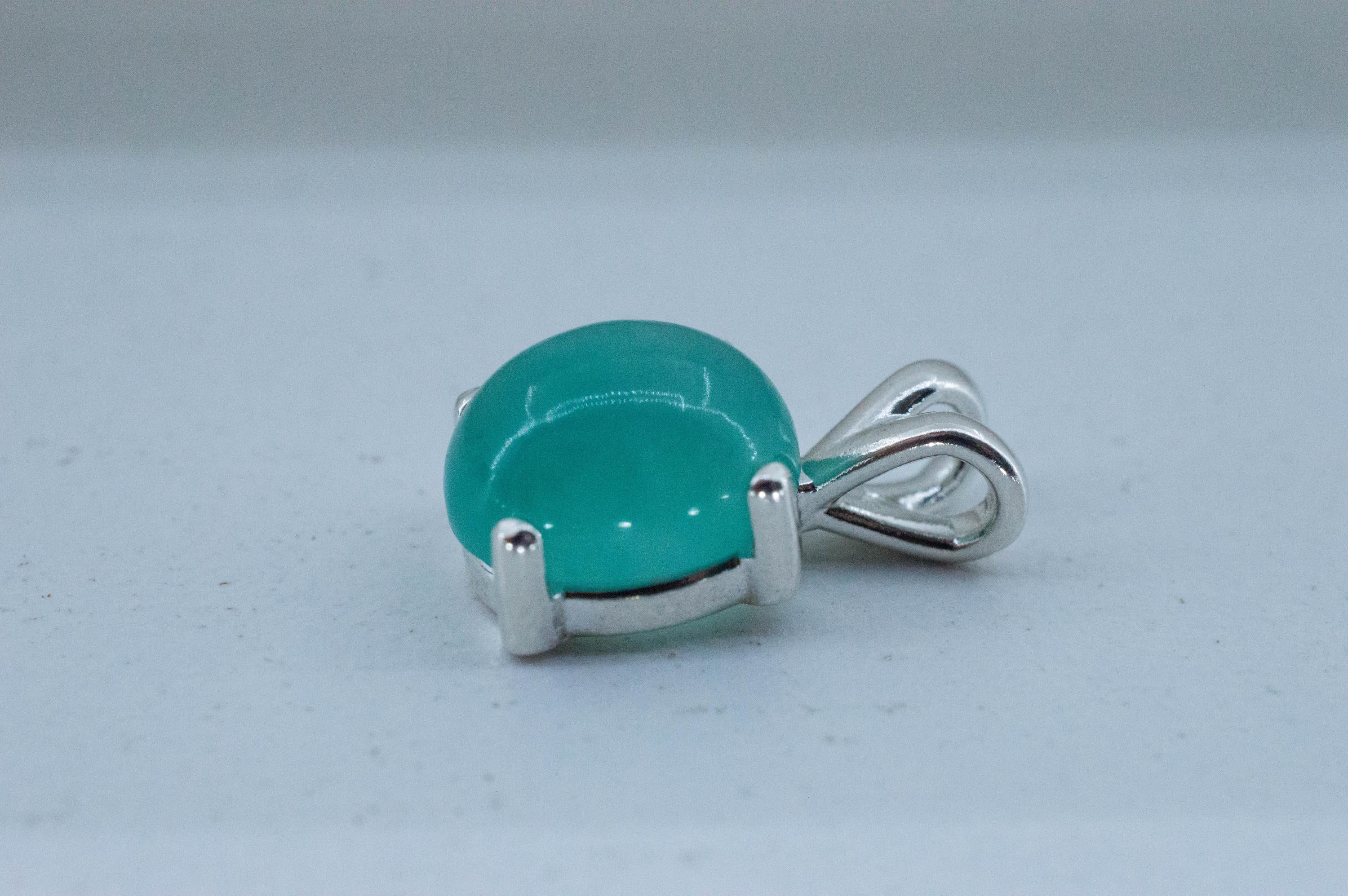 Aquaprase Pendant; Genuine Untreated African Aquaprase™; 4.490cts