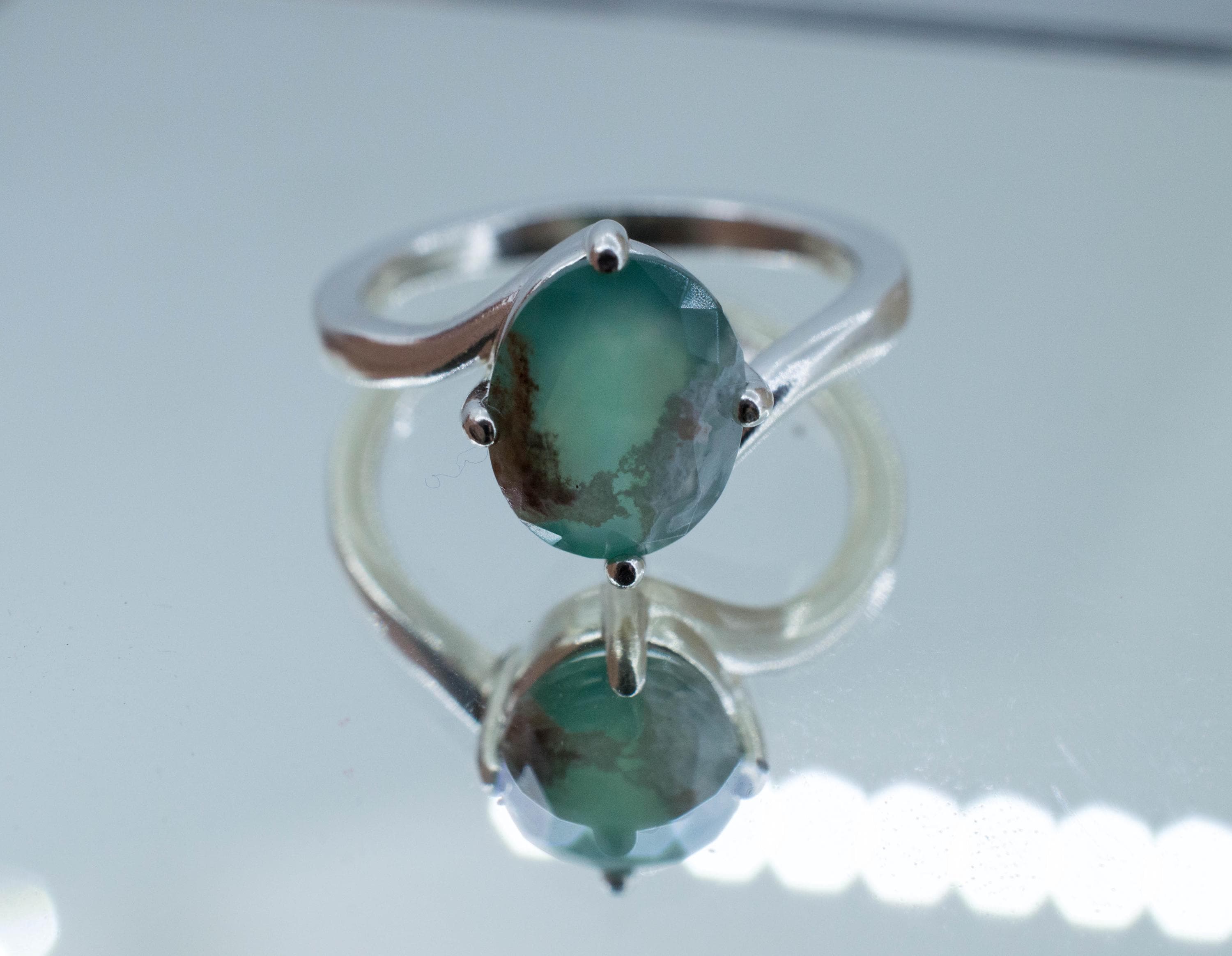 Aquaprase Ring, Natural Untreated African Aquaprase™; 2.270cts