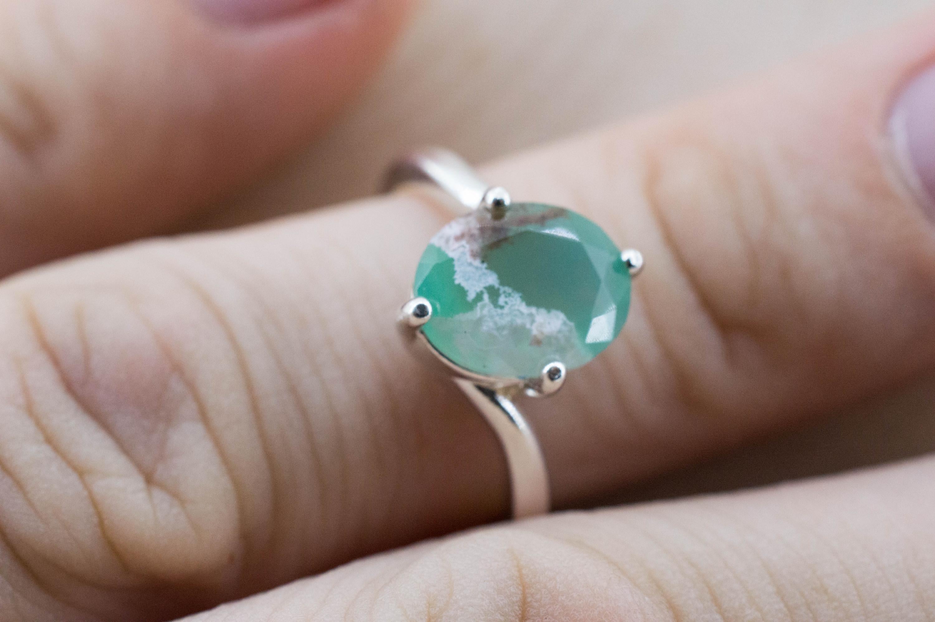 Aquaprase Ring, Natural Untreated African Aquaprase™; 2.270cts