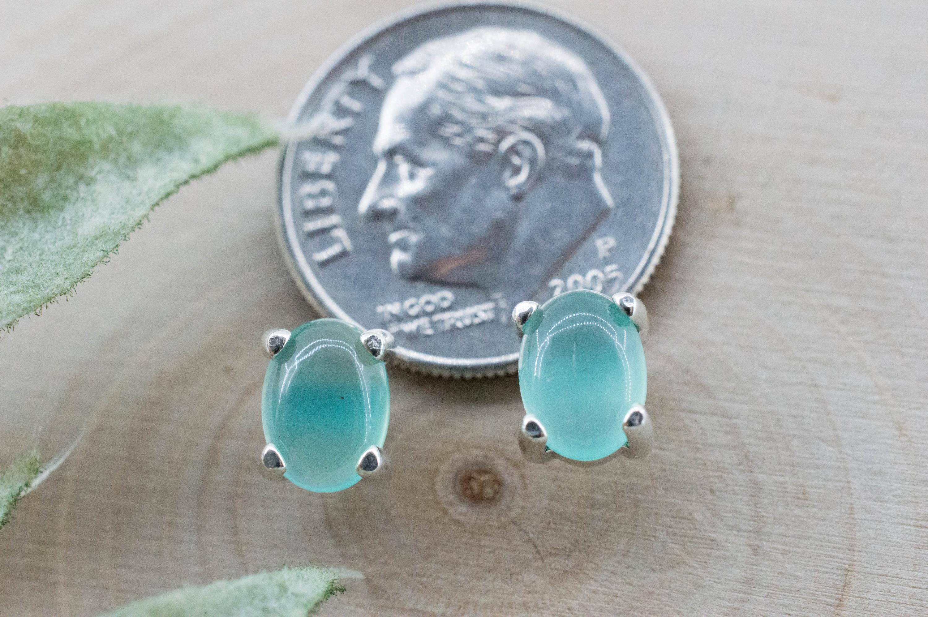 Aquaprase Earrings; Natural Untreated African Aquaprase™; 1.395cts