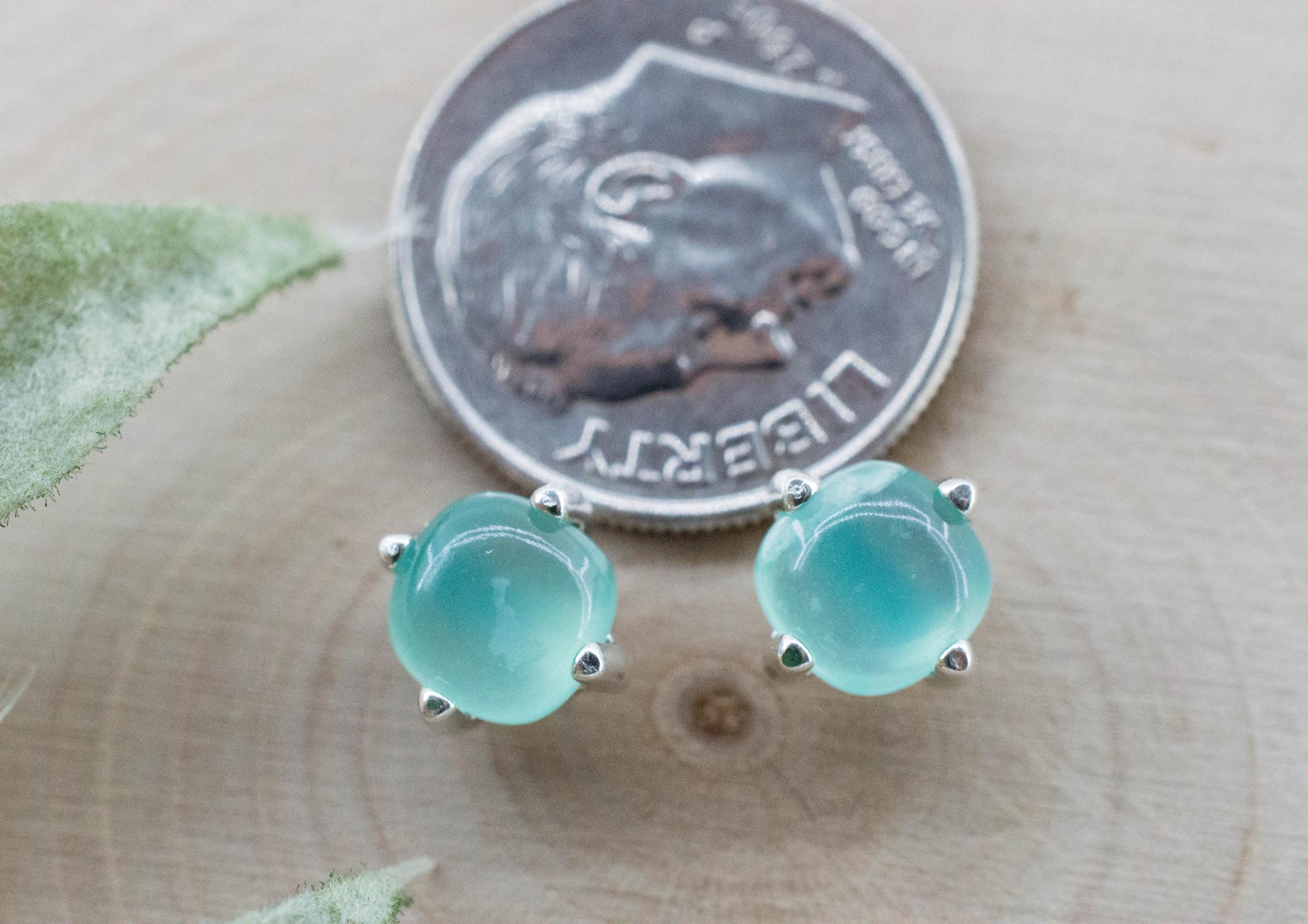 Aquaprase Earrings; Natural Untreated African Aquaprase™; 1.685cts