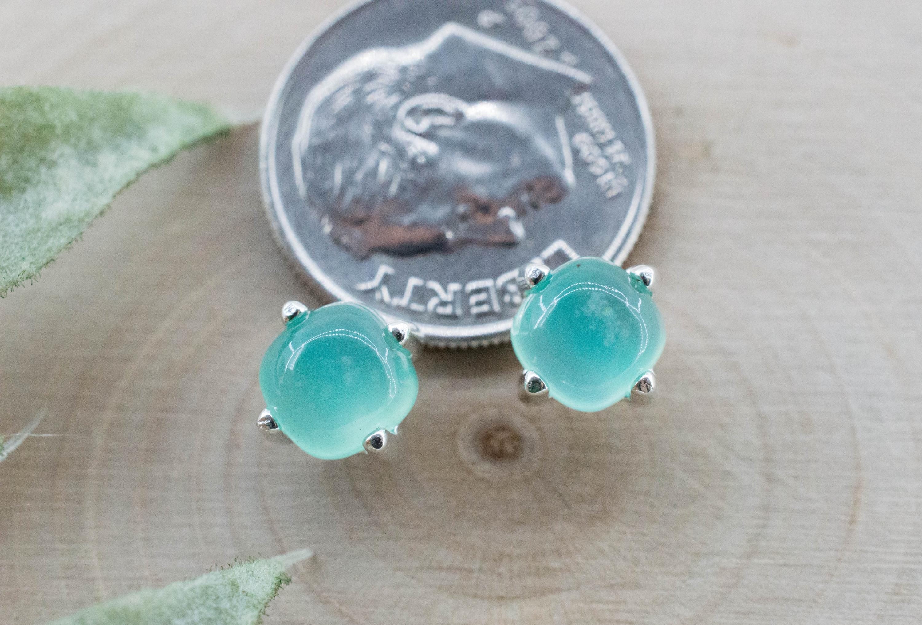 Aquaprase Earrings; Natural Untreated African Aquaprase™; 1.975cts