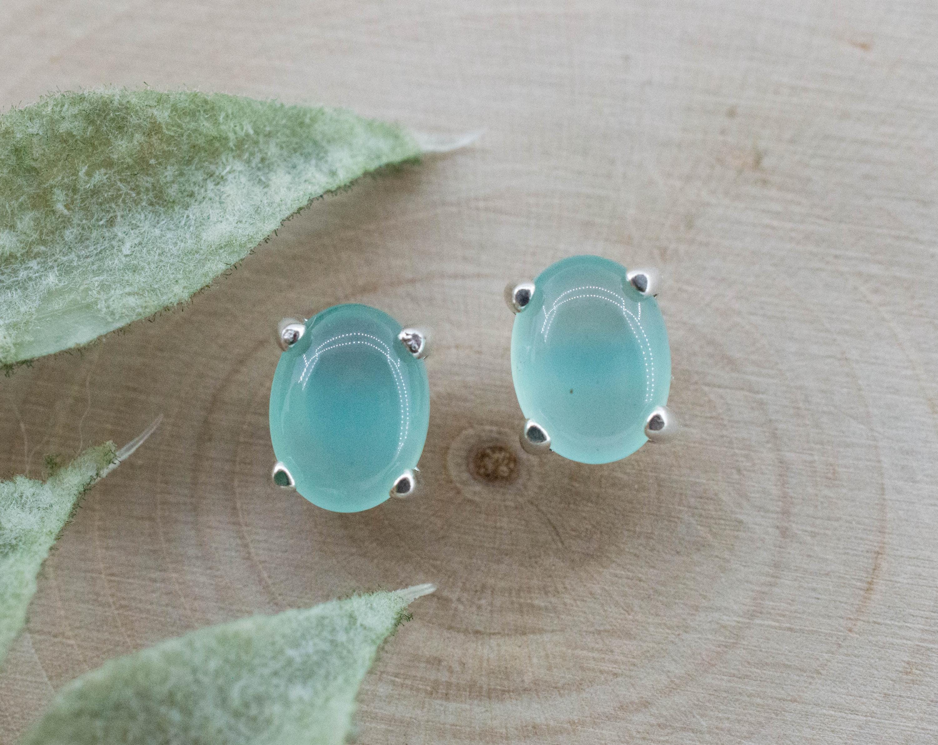 Aquaprase Earrings; Natural Untreated African Aquaprase™; 2.160cts