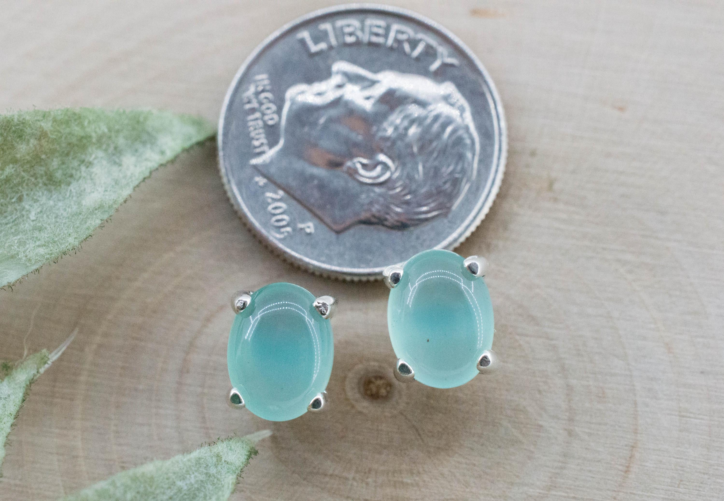 Aquaprase Earrings; Natural Untreated African Aquaprase™; 2.160cts