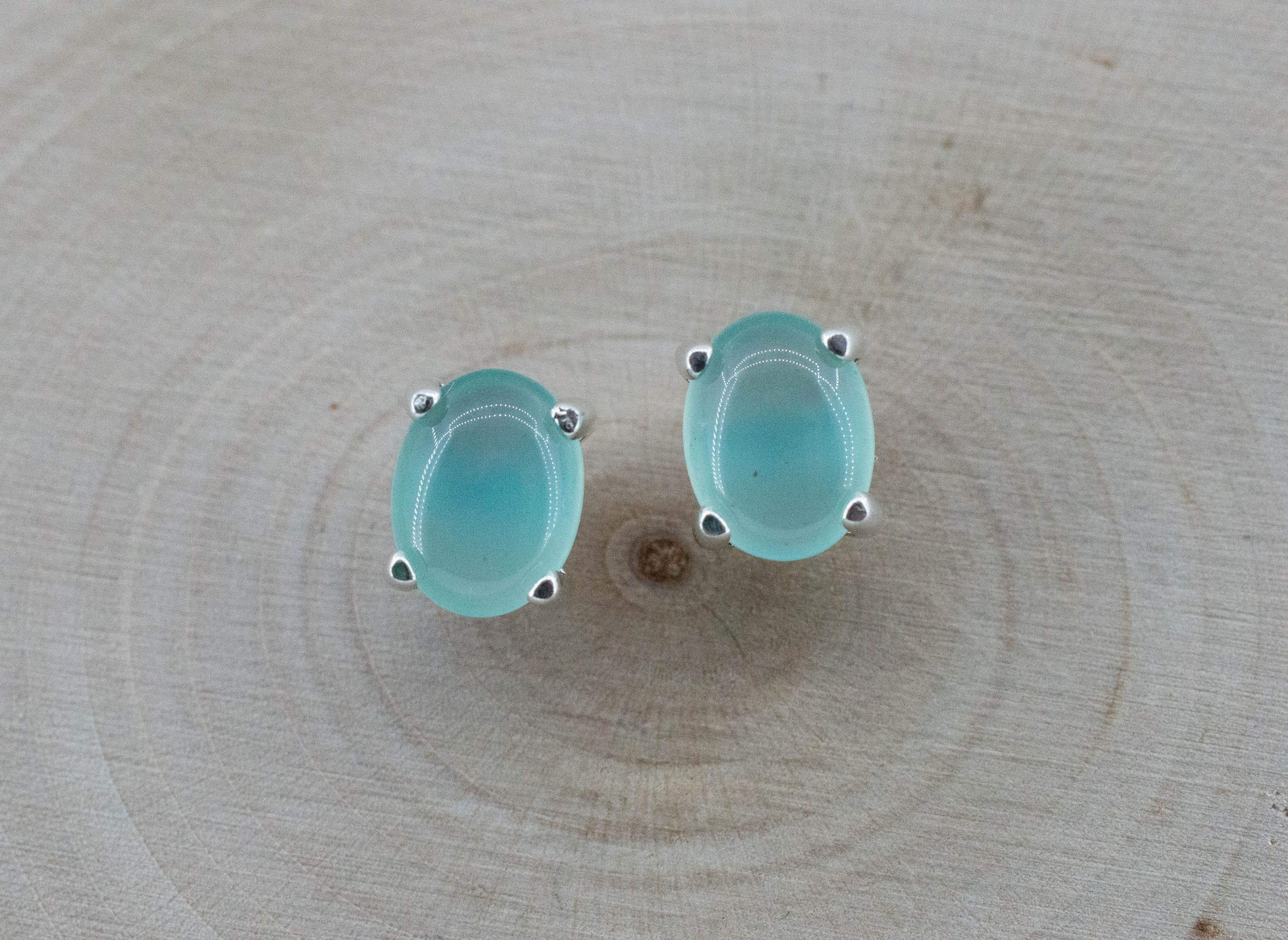 Aquaprase Earrings; Natural Untreated African Aquaprase™; 2.160cts