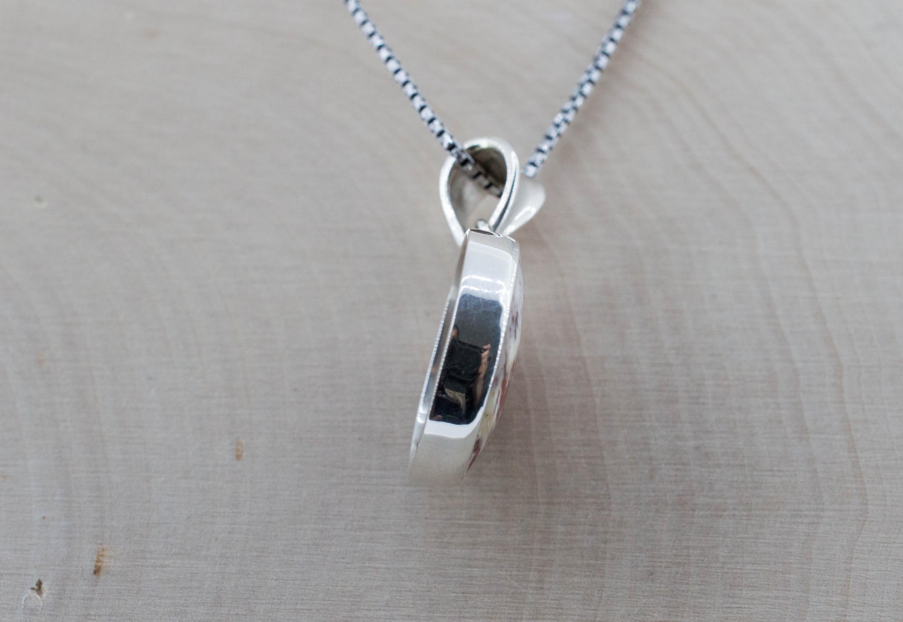 Alunite Pendant; Natural Untreated Arizona Alunite; 20mm
