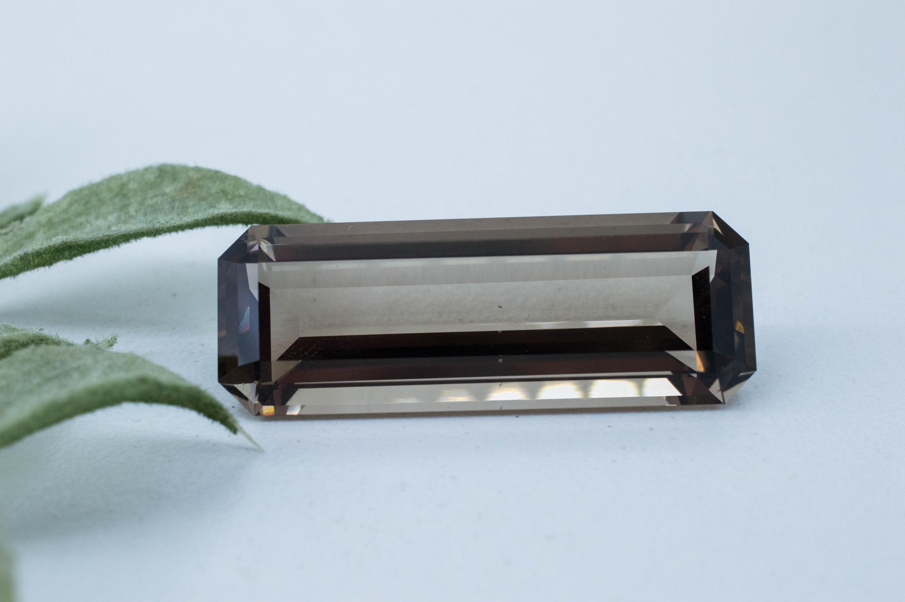Smoky Quartz Gemstone; Natural Untreated Sri Lanka Quartz; 33.490cts
