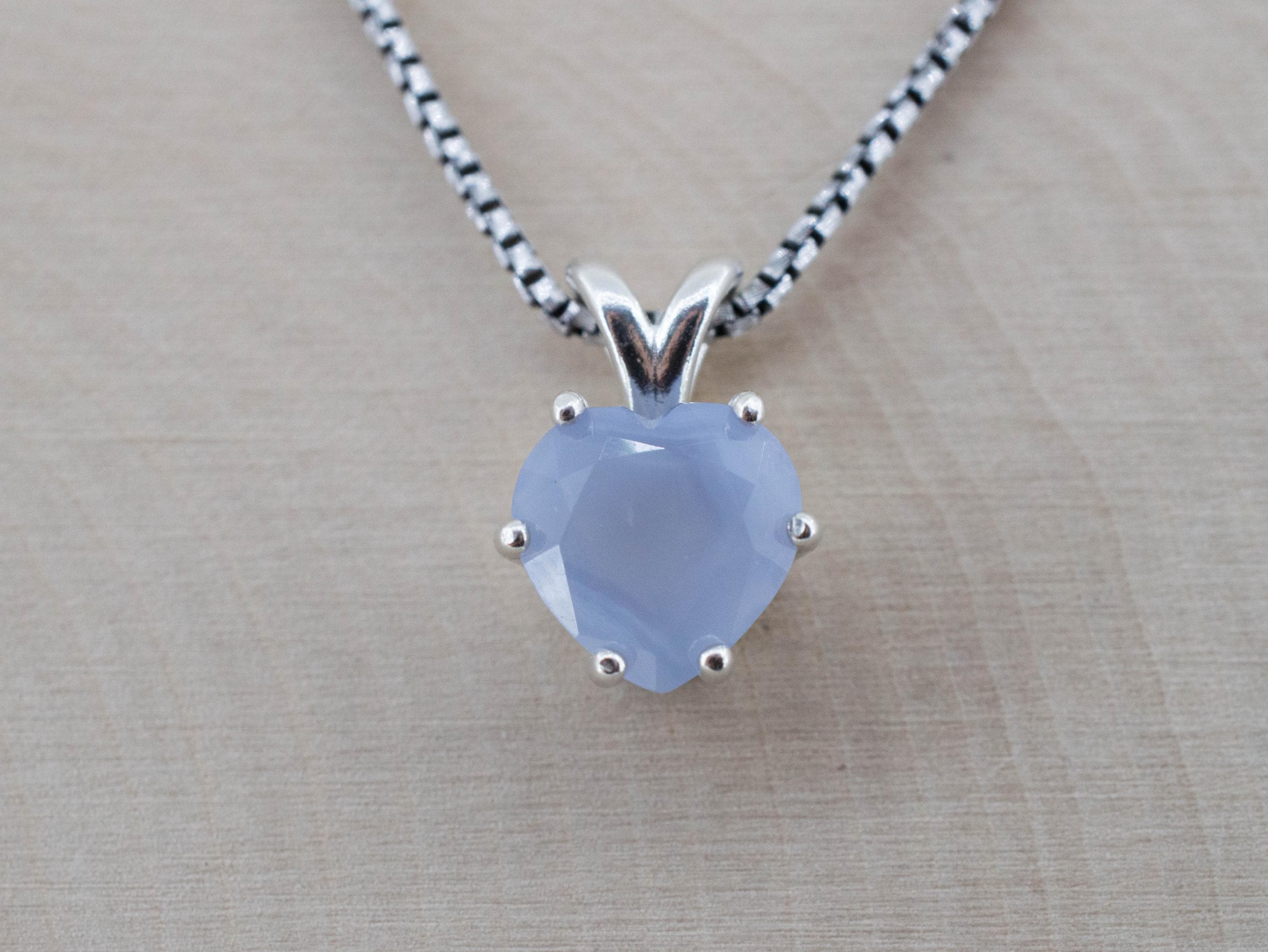 Blue Agate Pendant; Natural Untreated Namibia Agate; 2.330cts