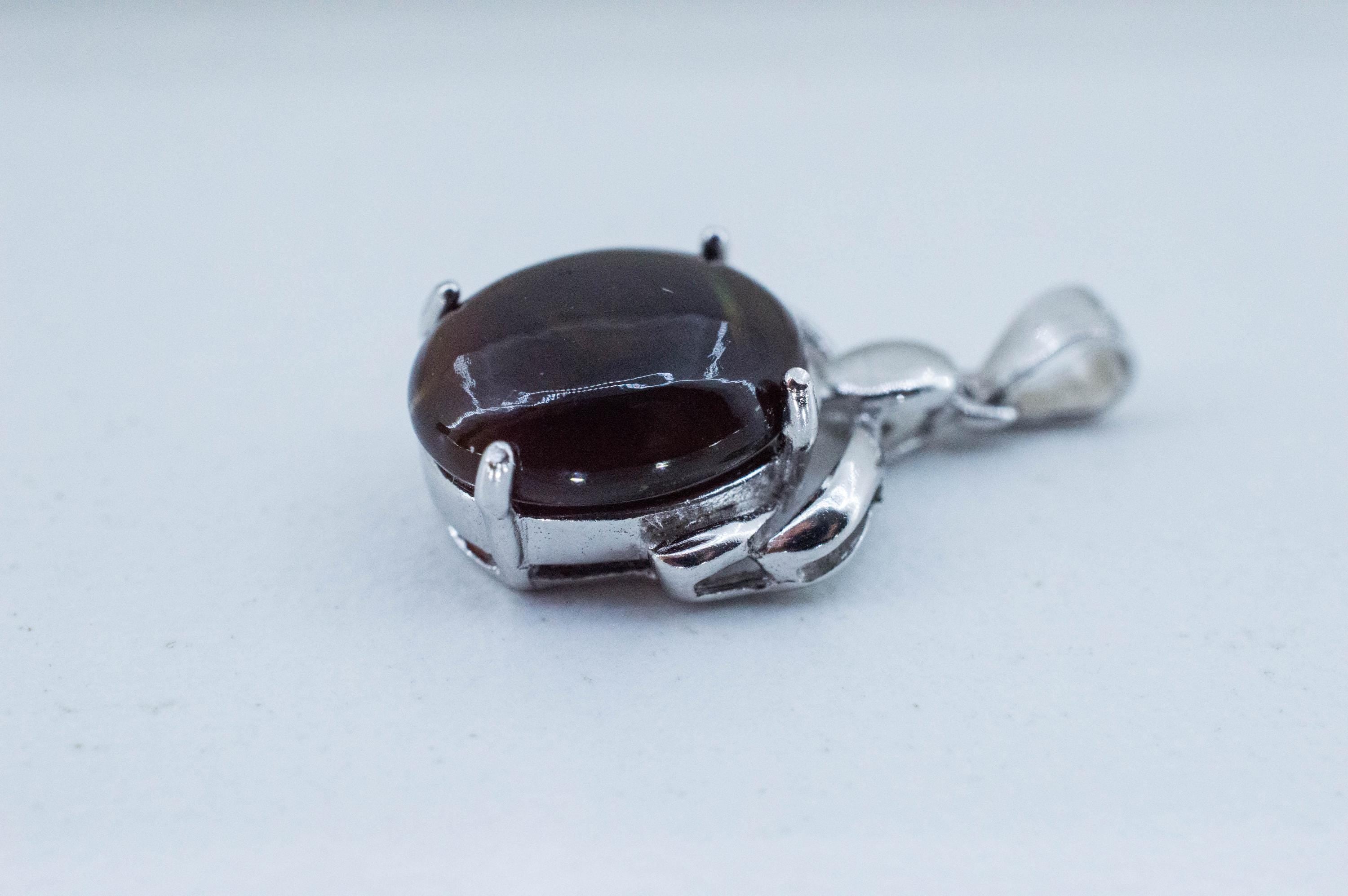 Fire Agate Pendant; Natural Untreated Mexico Agate; 3.385cts