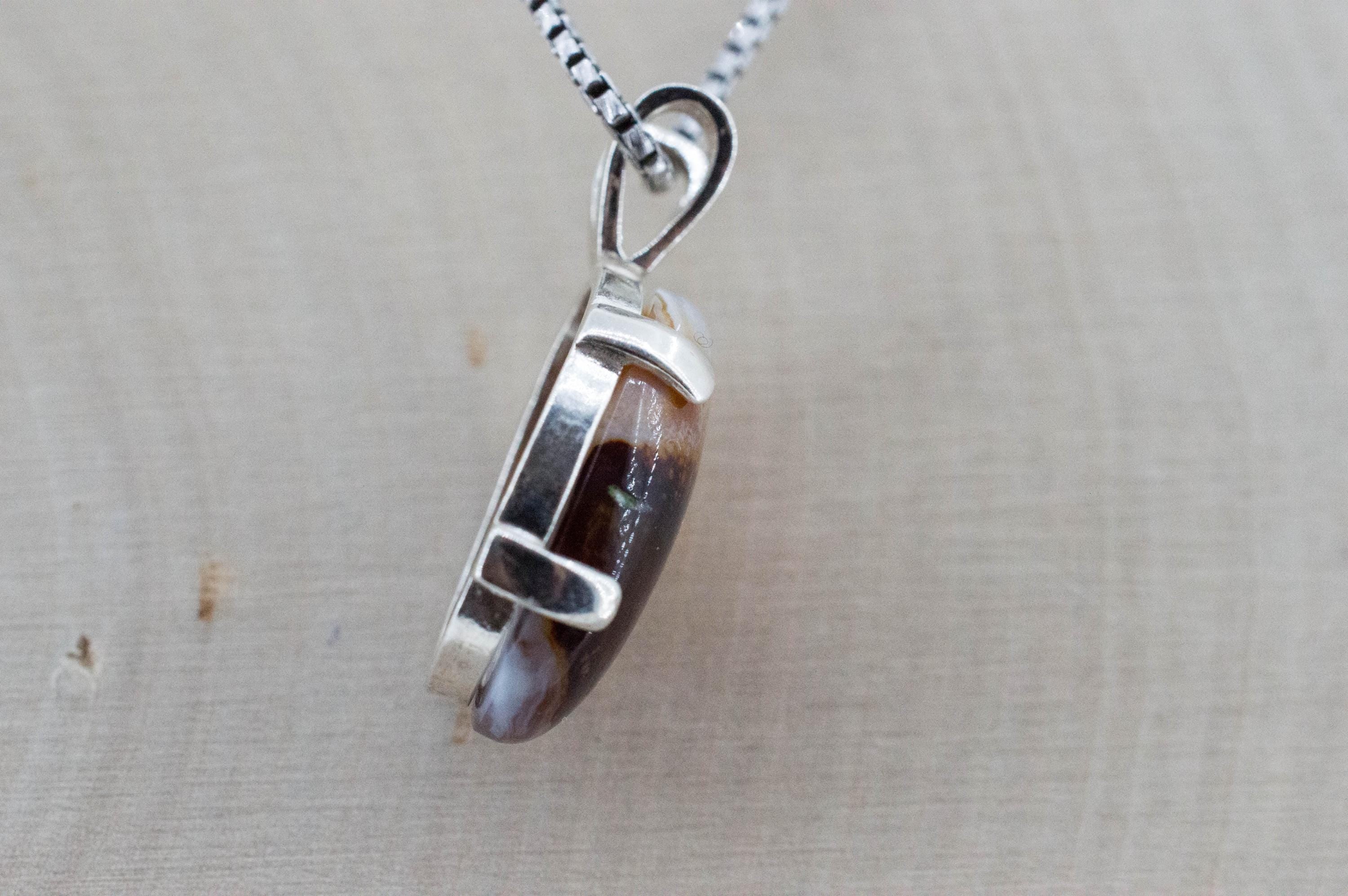 Fire Agate Pendant; Natural Untreated Mexico Agate; 9.525cts
