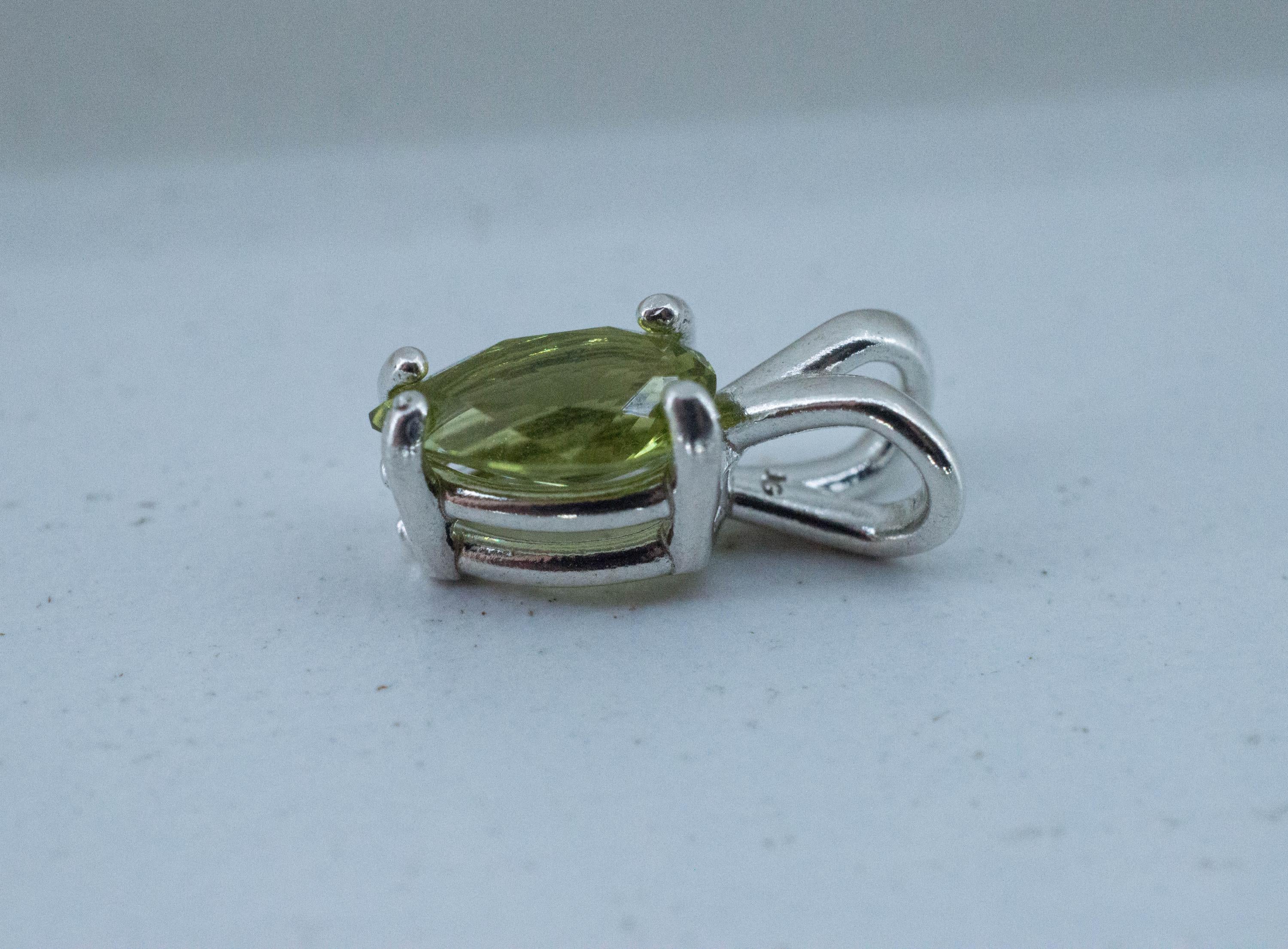 Green Apatite Pendant; Natural Untreated Tanzania Apatite; 0.995cts