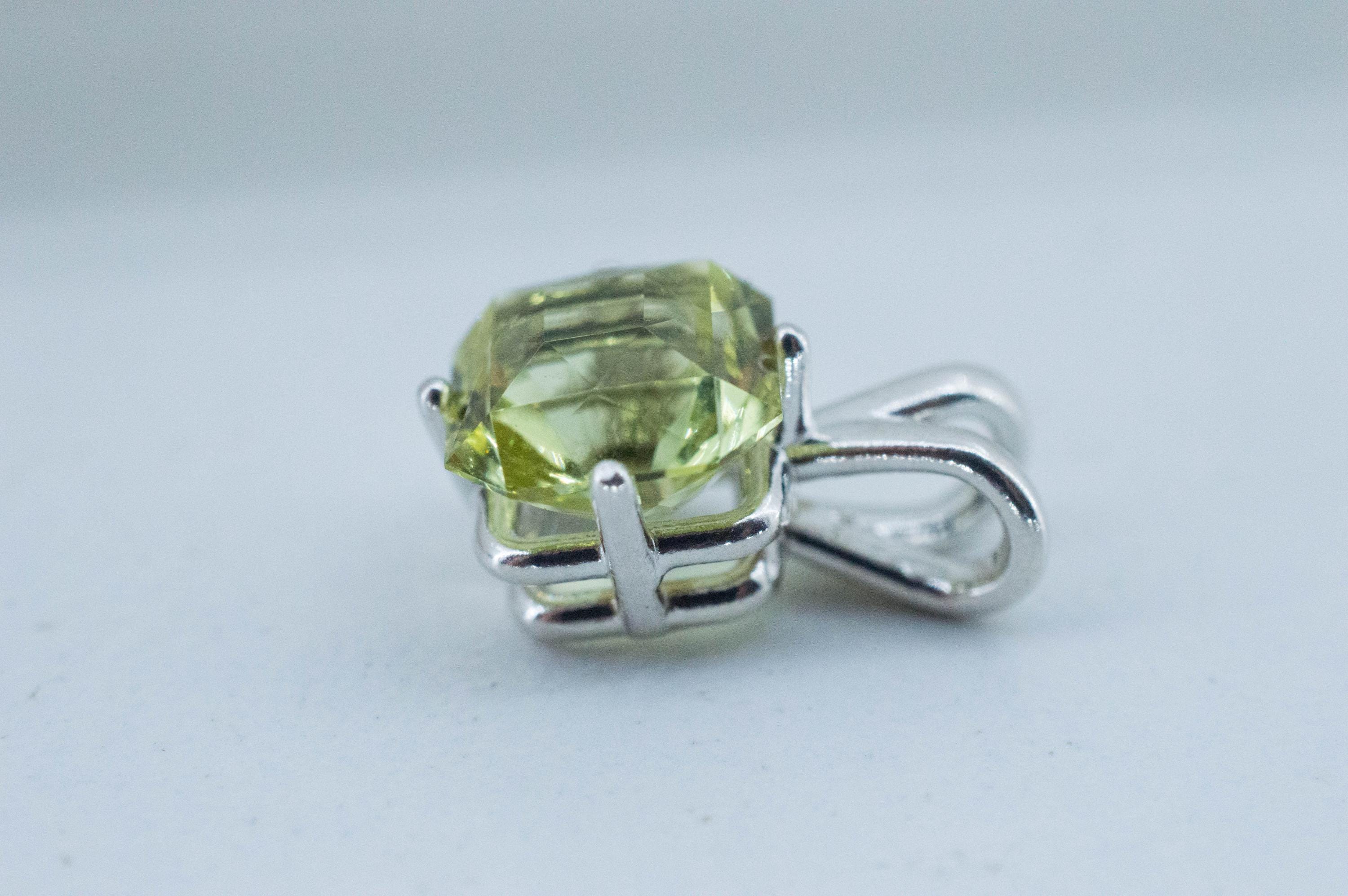 Yellow Apatite Pendant; Natural Untreated Mexico Apatite; 3.460cts
