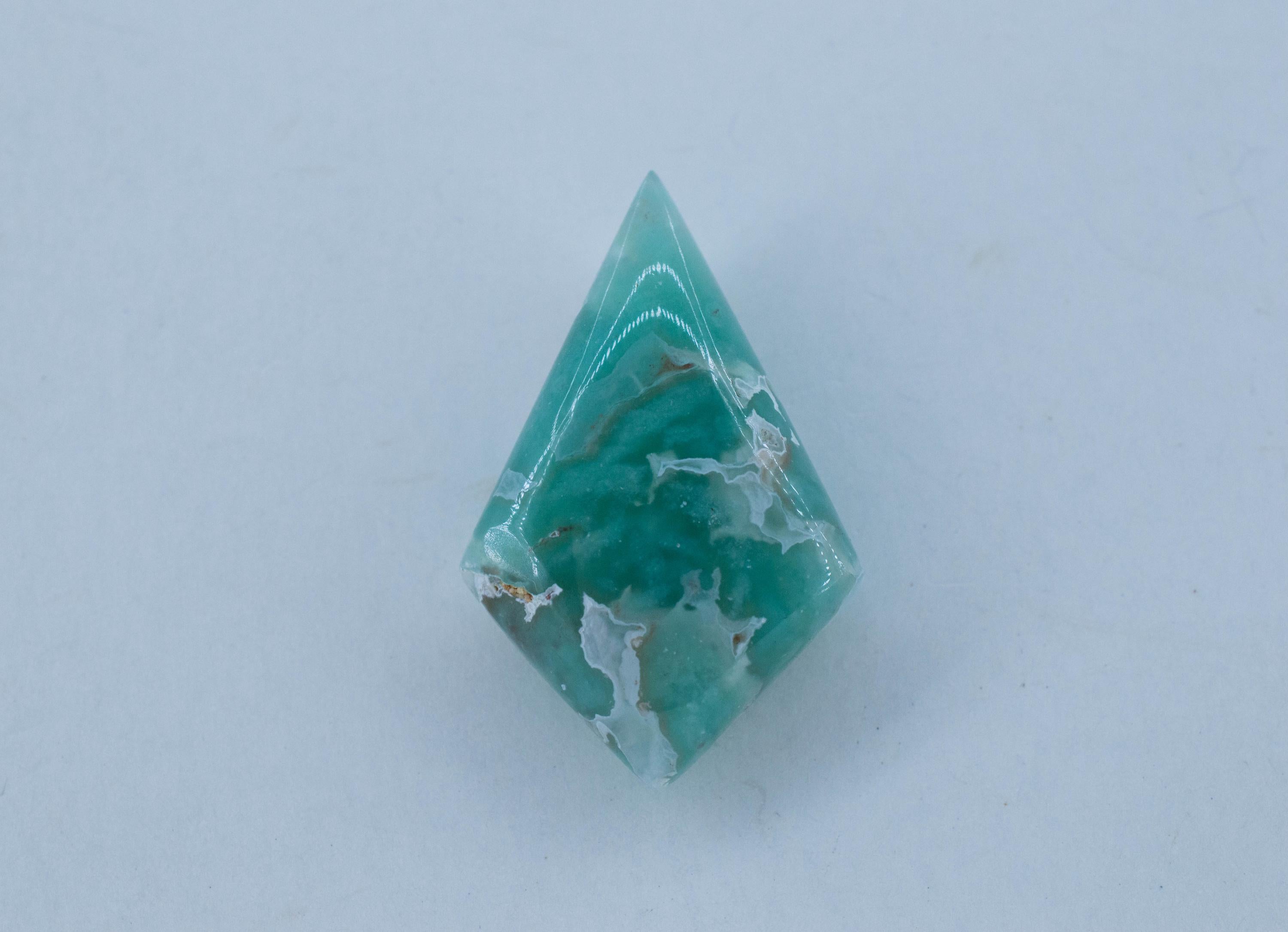Aquaprase Gemstone; Natural Untreated African Aquaprase™; 24.030cts