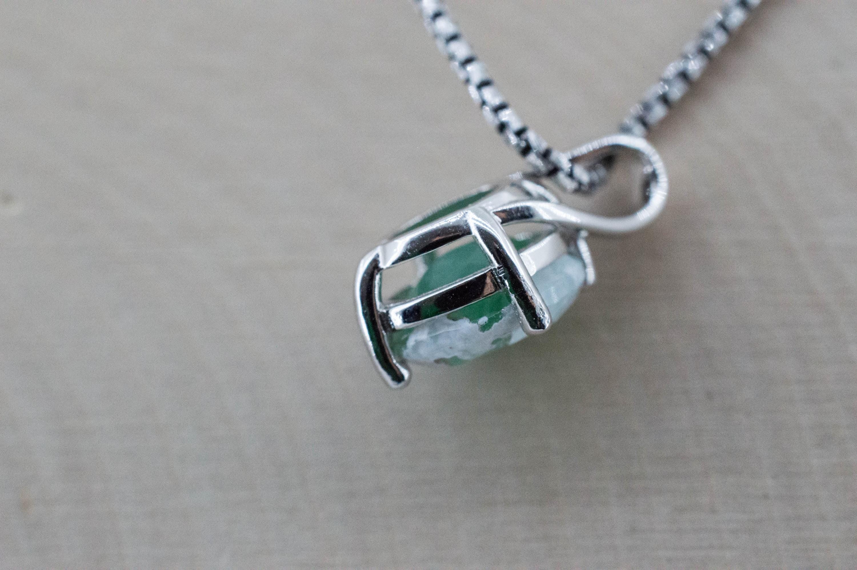 Aquaprase Pendant; Natural Untreated African Aquaprase™; 2.265cts