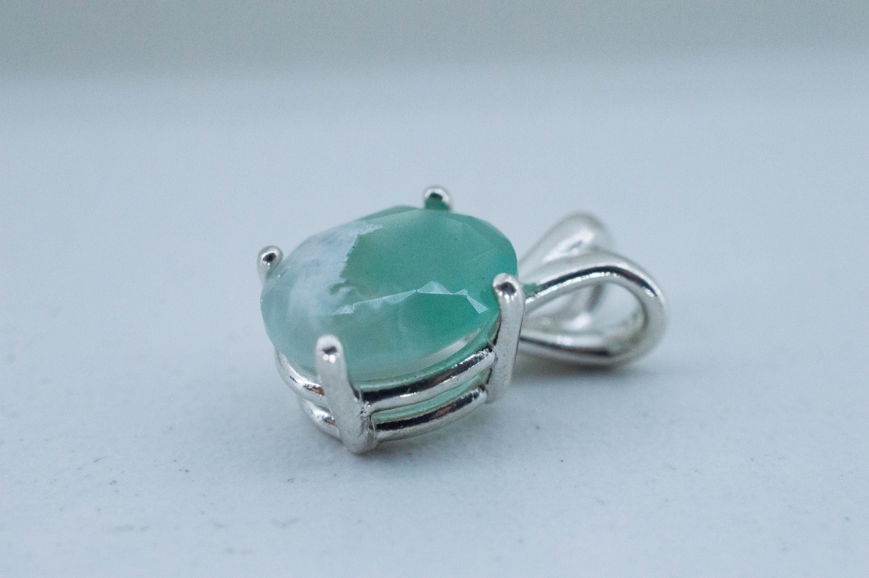 Aquaprase Pendant; Natural Untreated African Aquaprase™; 2.430cts