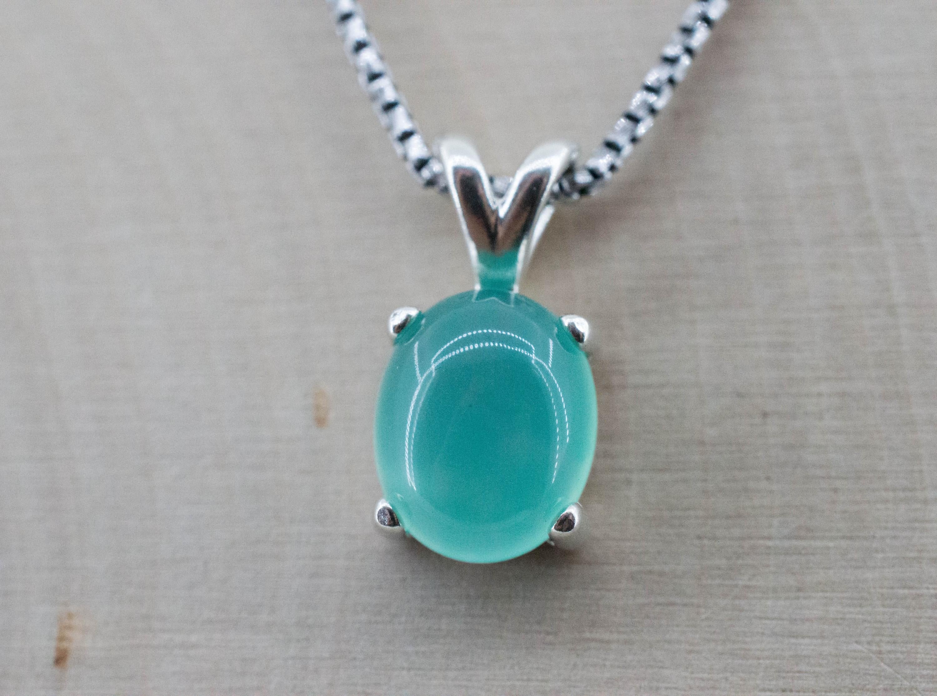 Aquaprase Pendant; Genuine Untreated African Aquaprase™; 3.695cts
