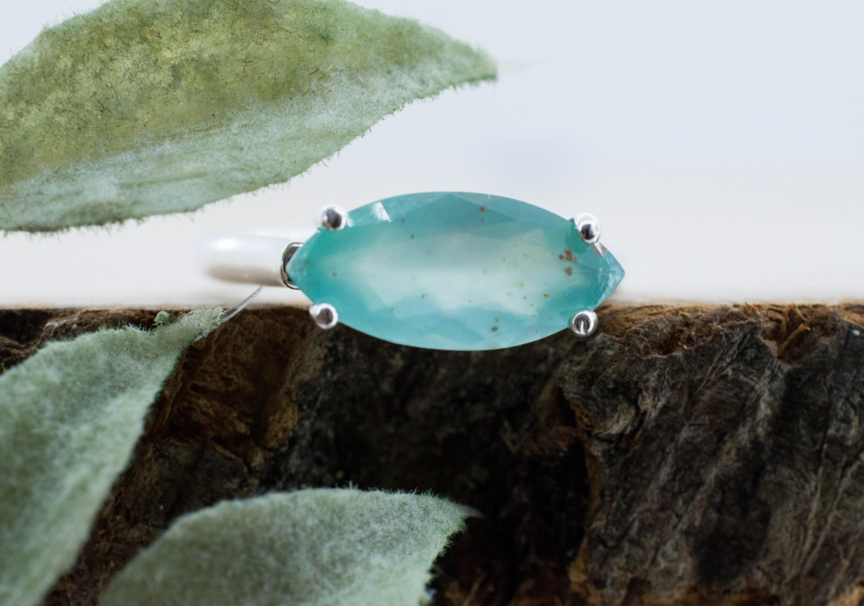 Aquaprase Ring, Natural Untreated African Aquaprase™; 2.090cts