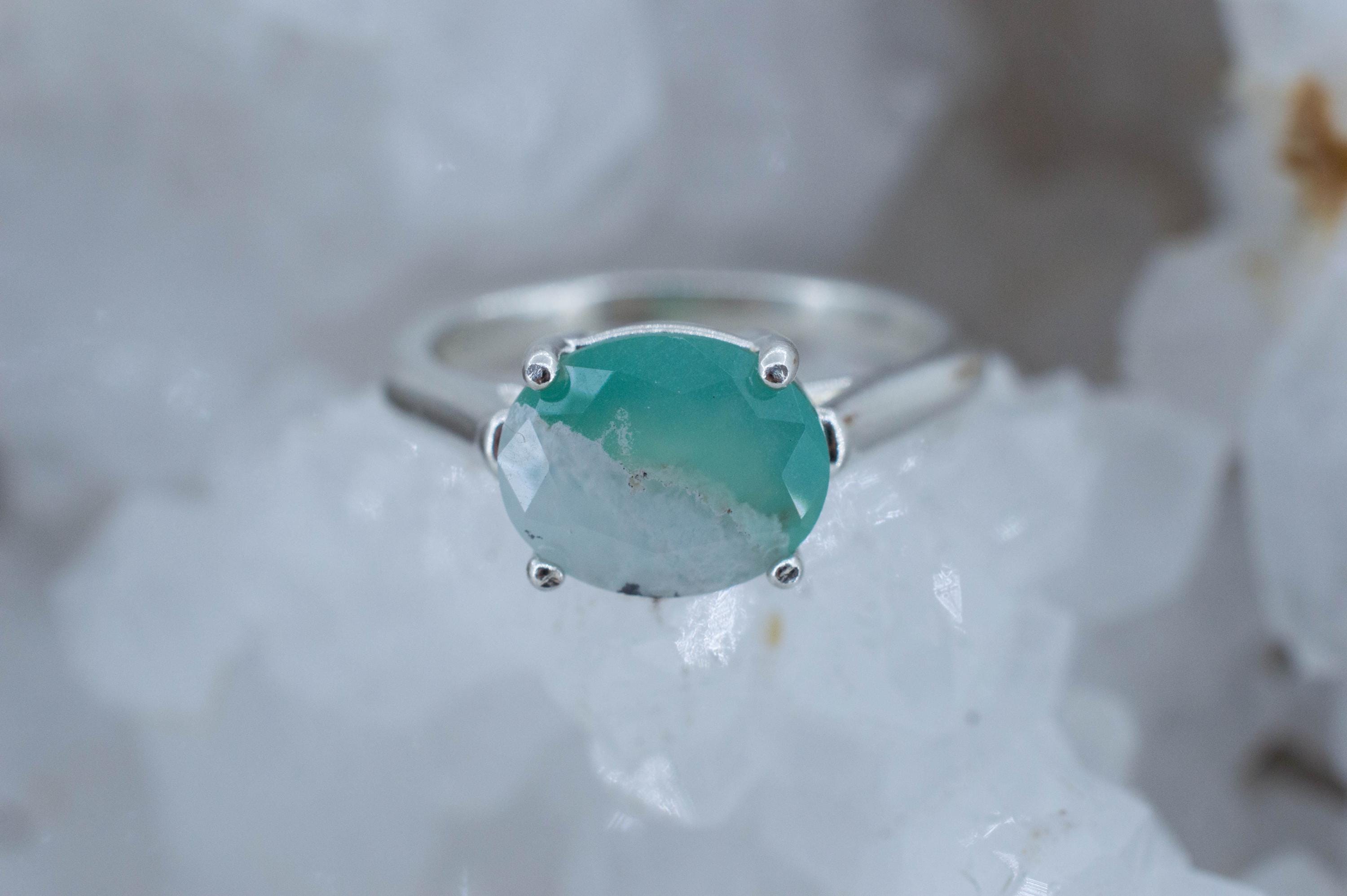 Aquaprase Ring, Natural Untreated African Aquaprase™; 2.260cts