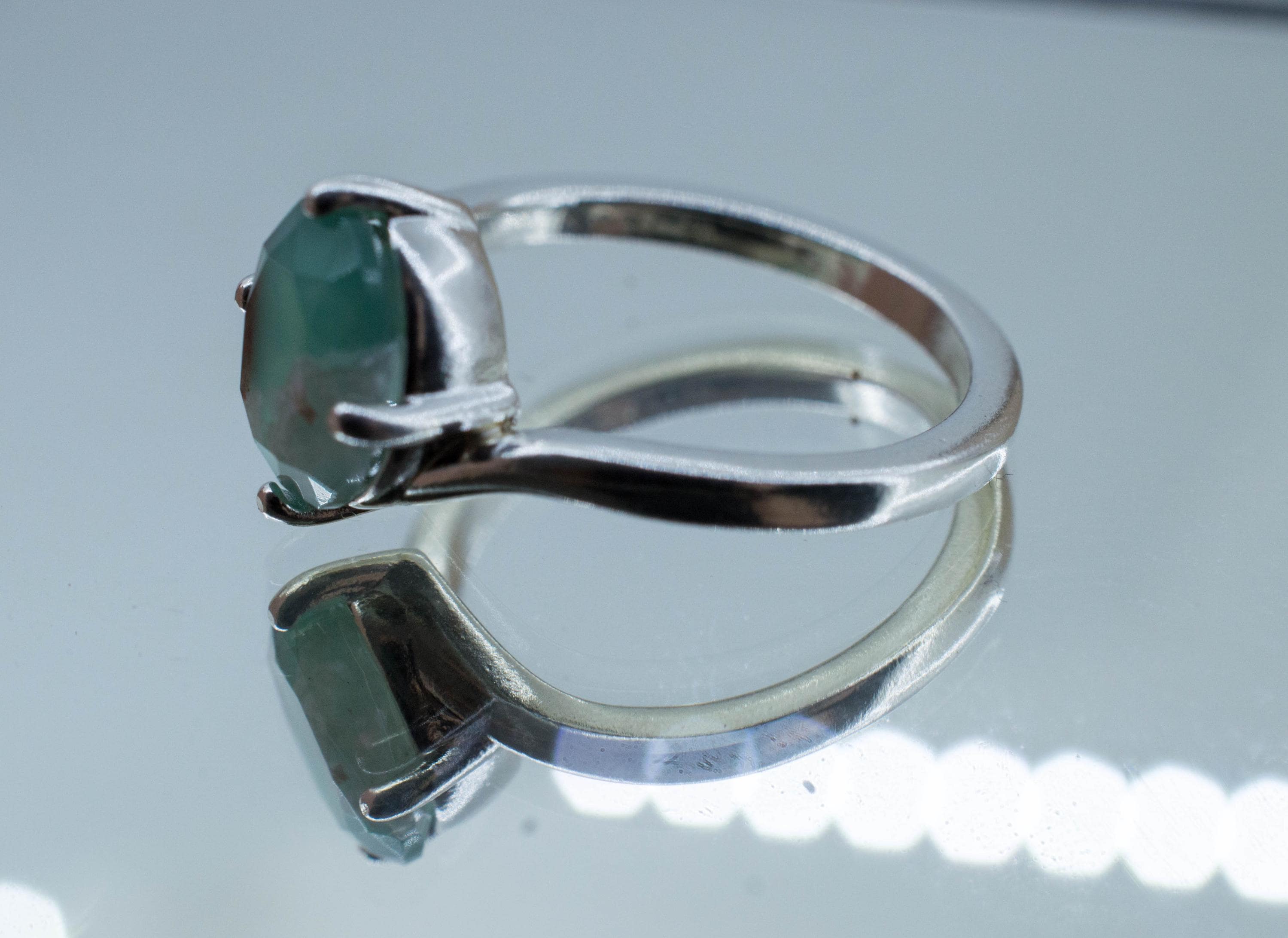 Aquaprase Ring, Natural Untreated African Aquaprase™; 2.270cts