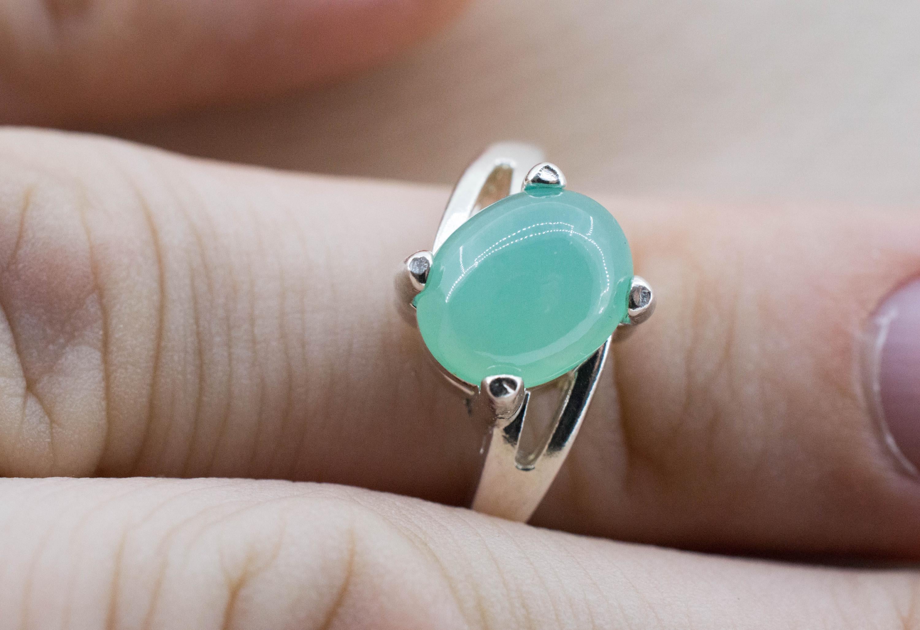 Aquaprase Ring, Natural Untreated African Aquaprase™; 2.660cts