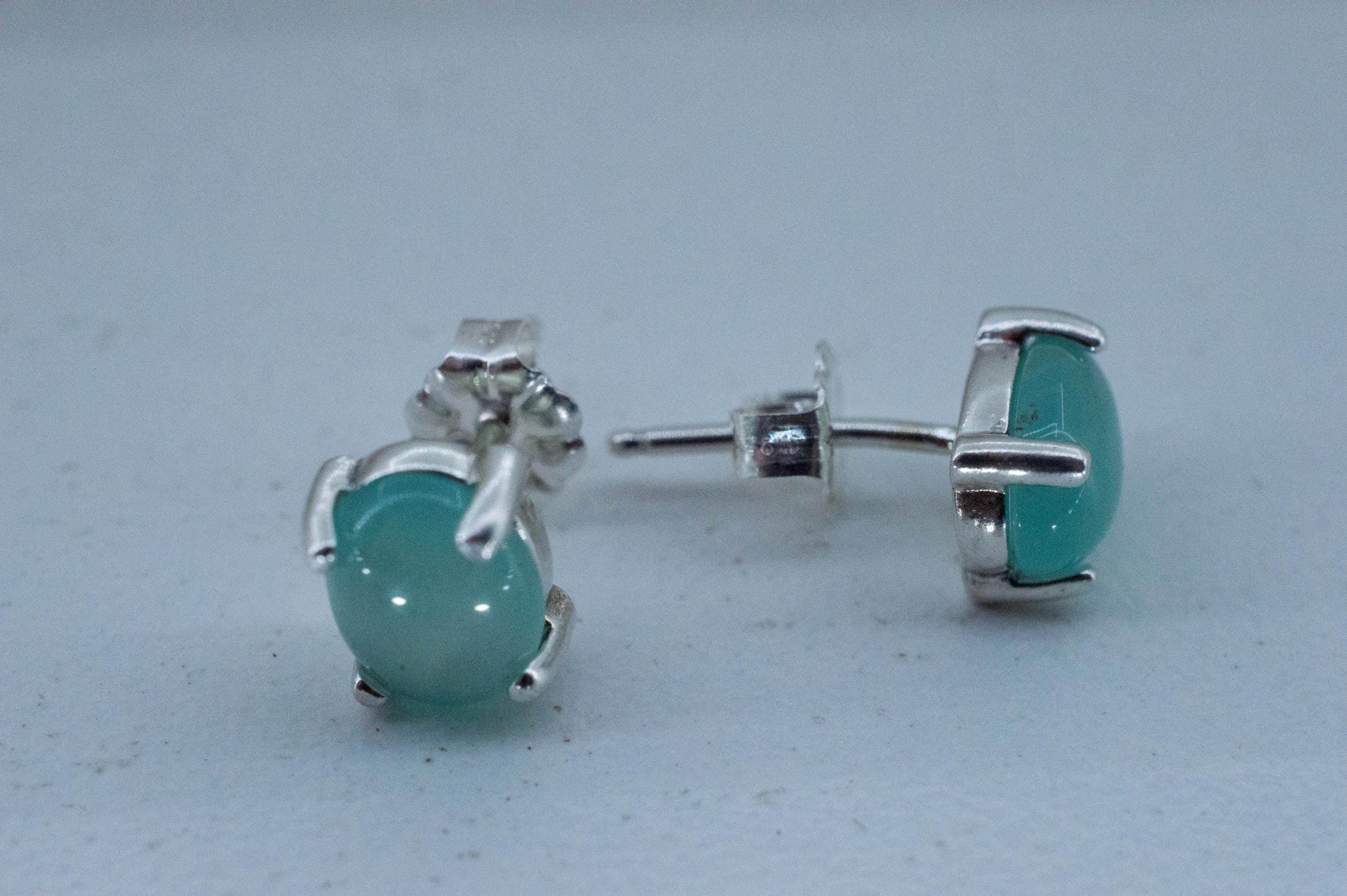 Aquaprase Earrings; Natural Untreated African Aquaprase™; 2.160cts