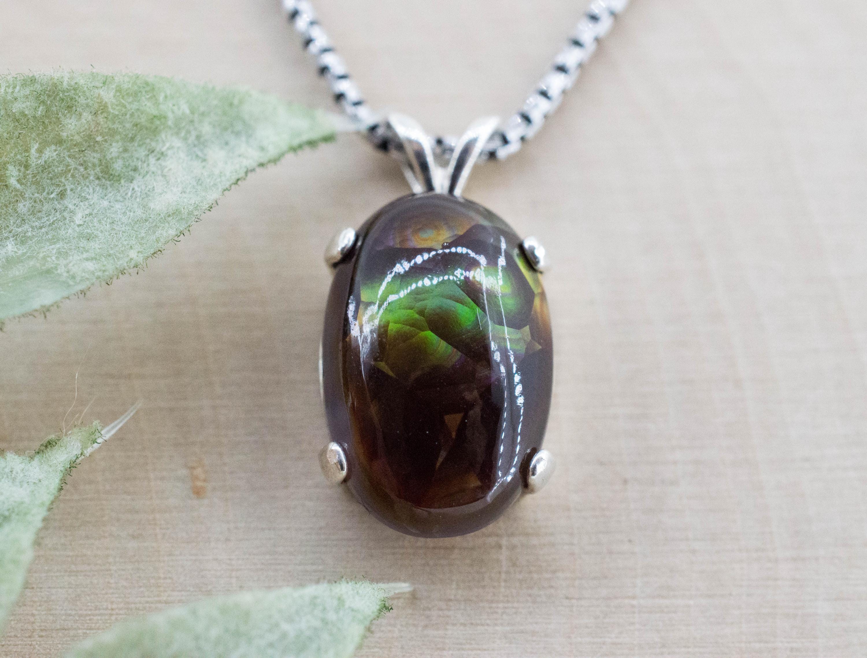 Fire Agate Pendant; Natural Untreated Mexico Agate; 5.575cts