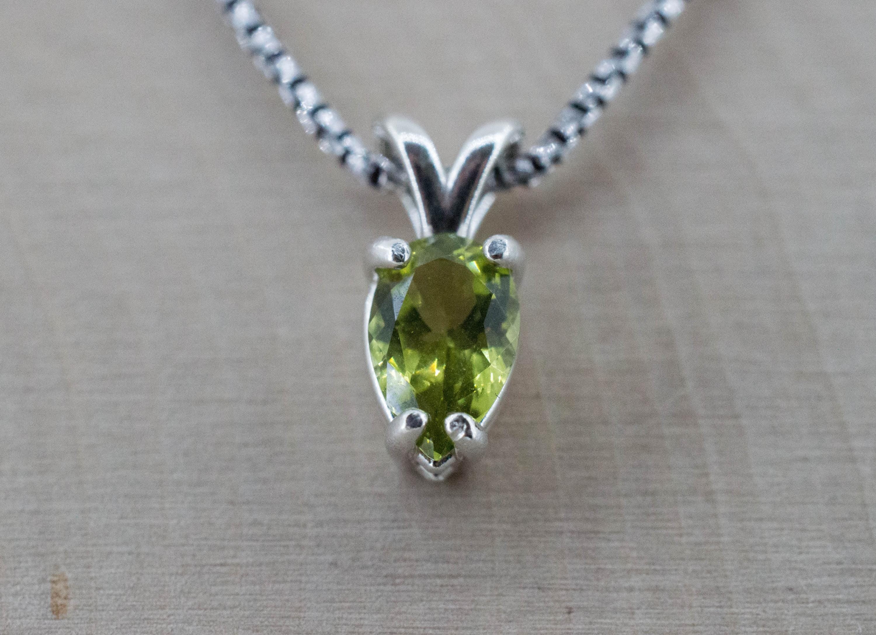 Green Apatite Pendant; Natural Untreated Tanzania Apatite; 0.995cts