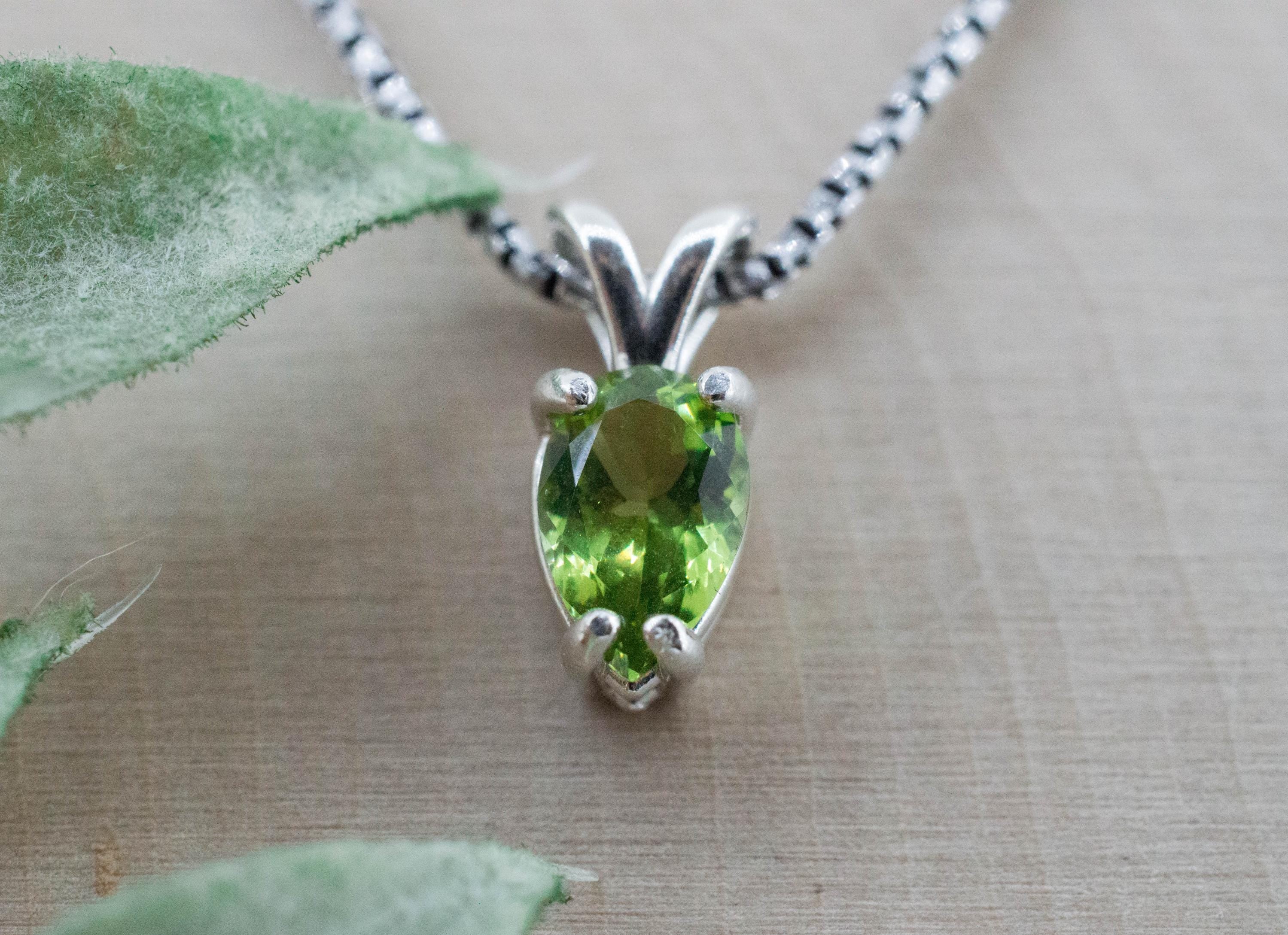 Green Apatite Pendant; Natural Untreated Tanzania Apatite; 0.995cts