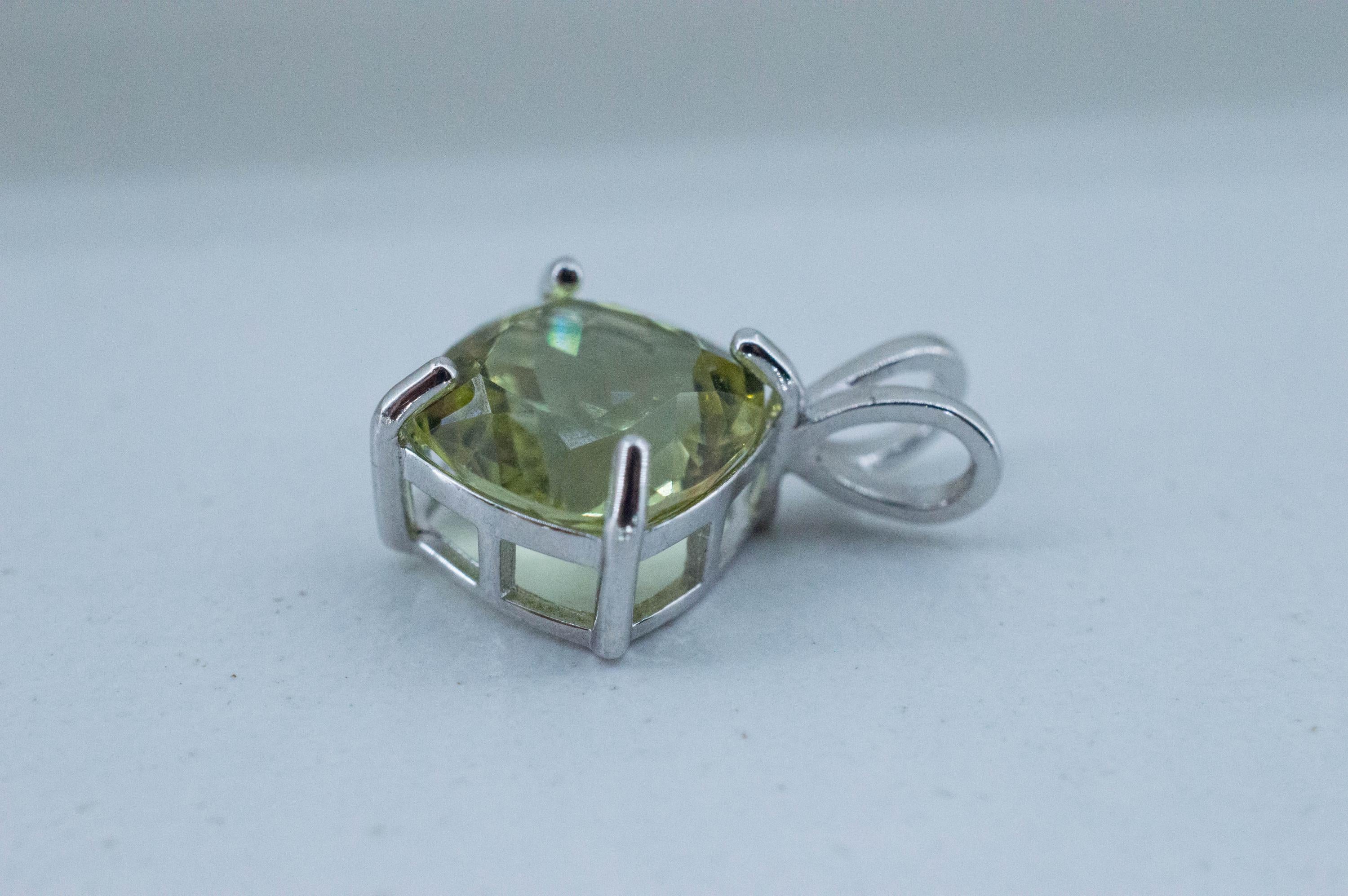 Yellow Apatite Pendant; Natural Untreated Mexico Apatite; 3.360cts